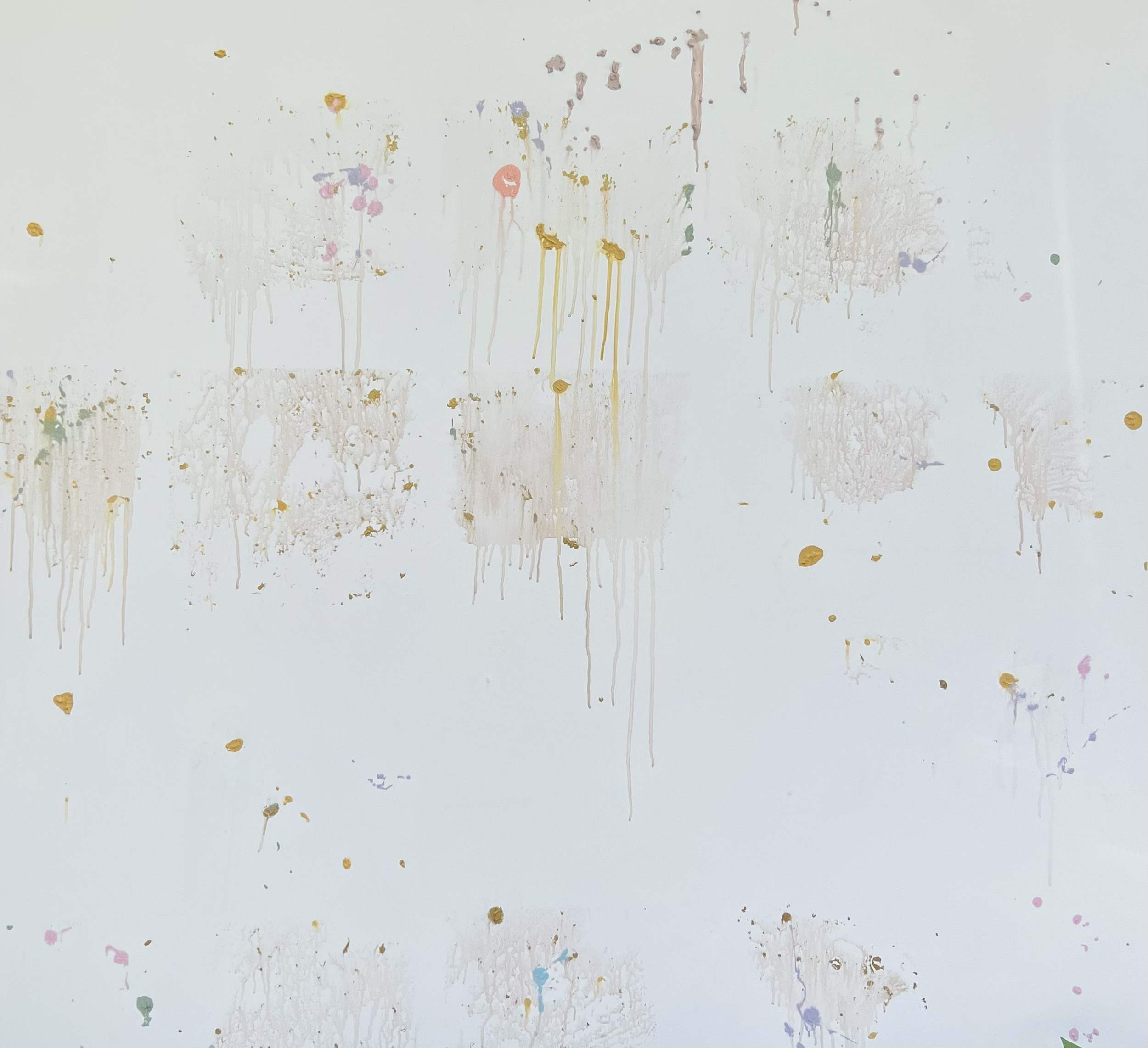 Many Universes, 2023 / 
150 × 150 cm / 
Mineral paint on canvas