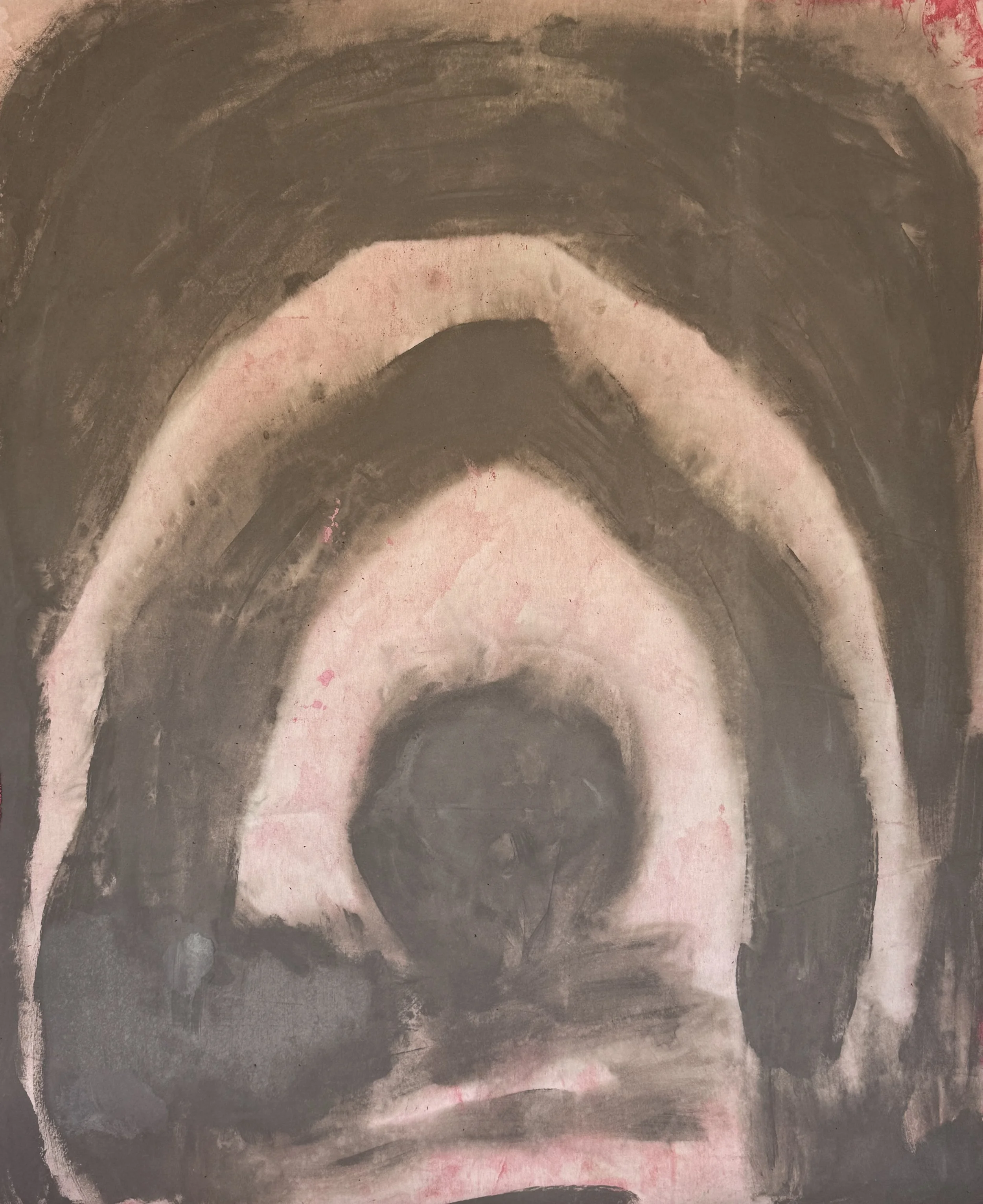 The Portal, 2026 / 
200 x 160 cm / 
Acrylic and mineral paint on canvas