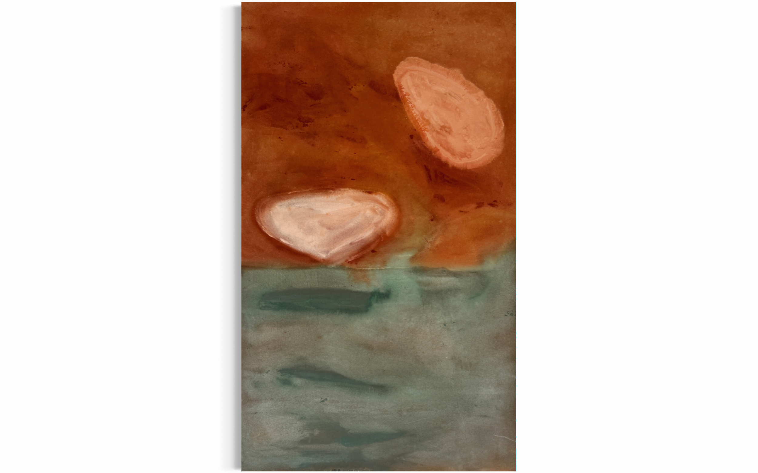 Falling | 2026 | Mineral paint on cotton canvas | 154 x 93 cm