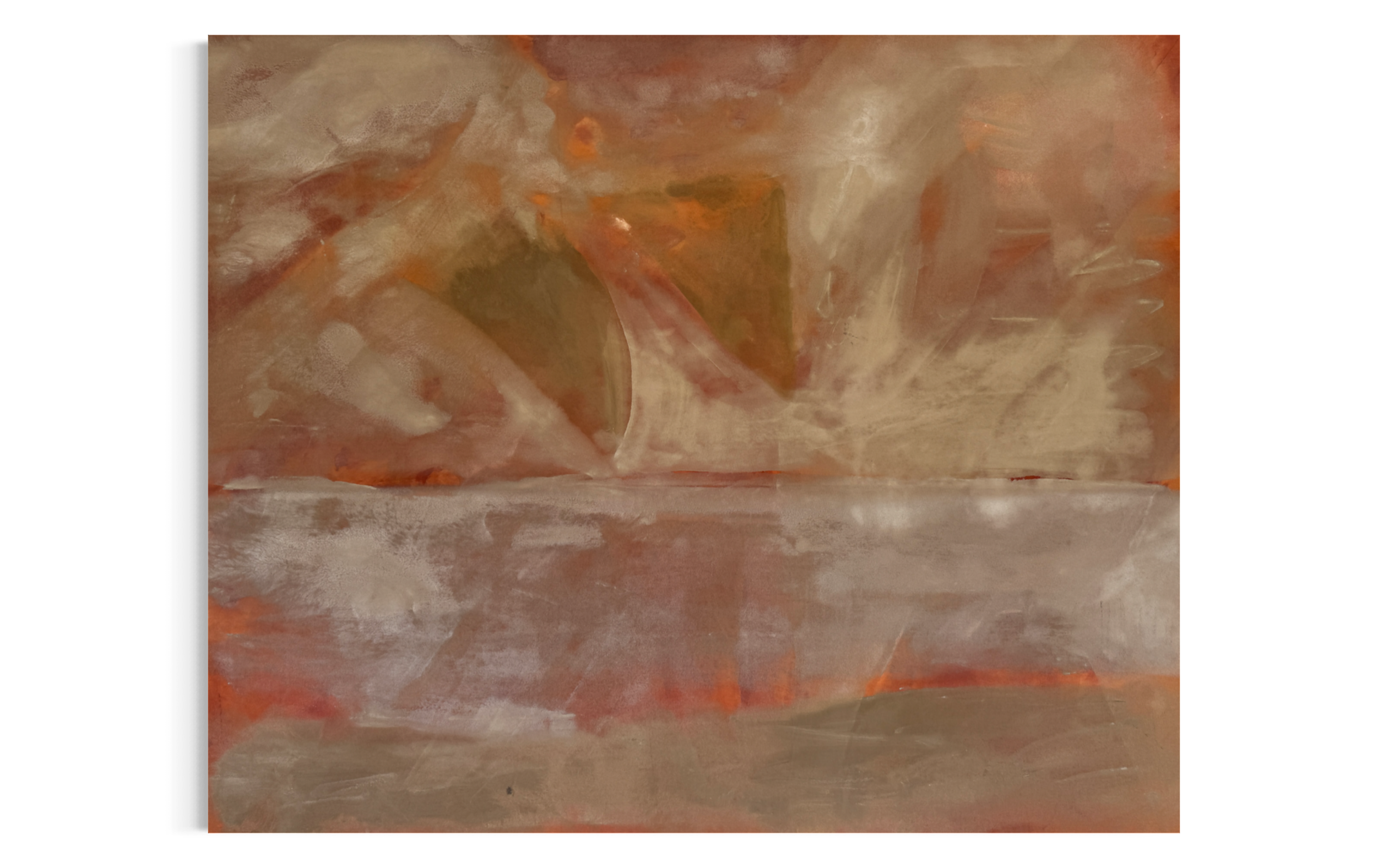 Rise Above | 2026 | Mineral paint on cotton canvas |  160 x 200 cm