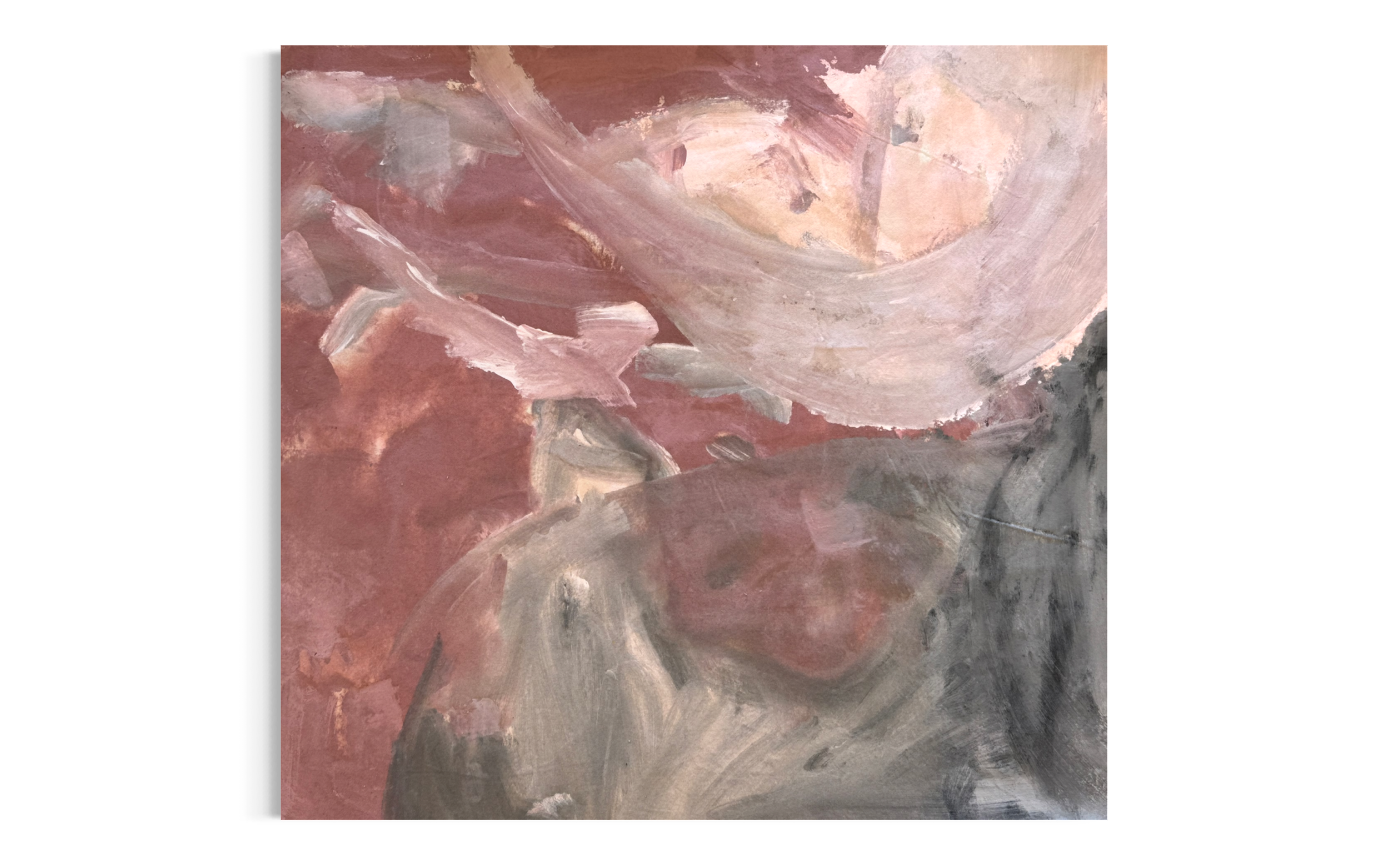 
Cuddle Baby Cuddle | 2026 | Mineral paint on canvas | 100 x 100 cm