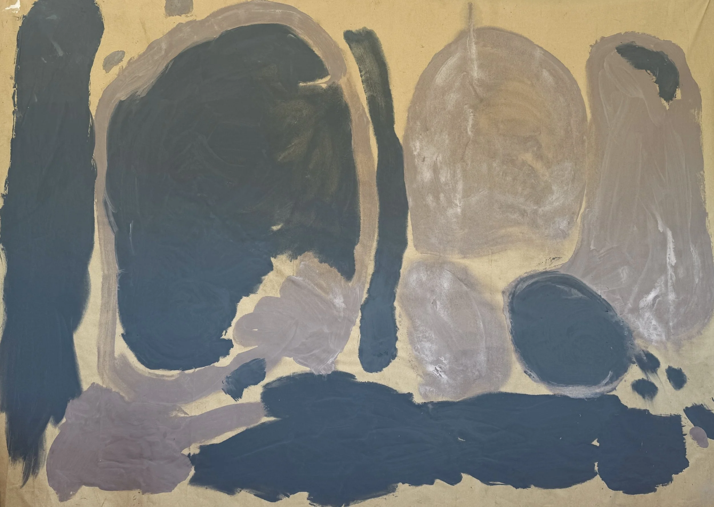 Look Down, 2026 / 
Mineral paint on raw linen / 
200 x 300 cm