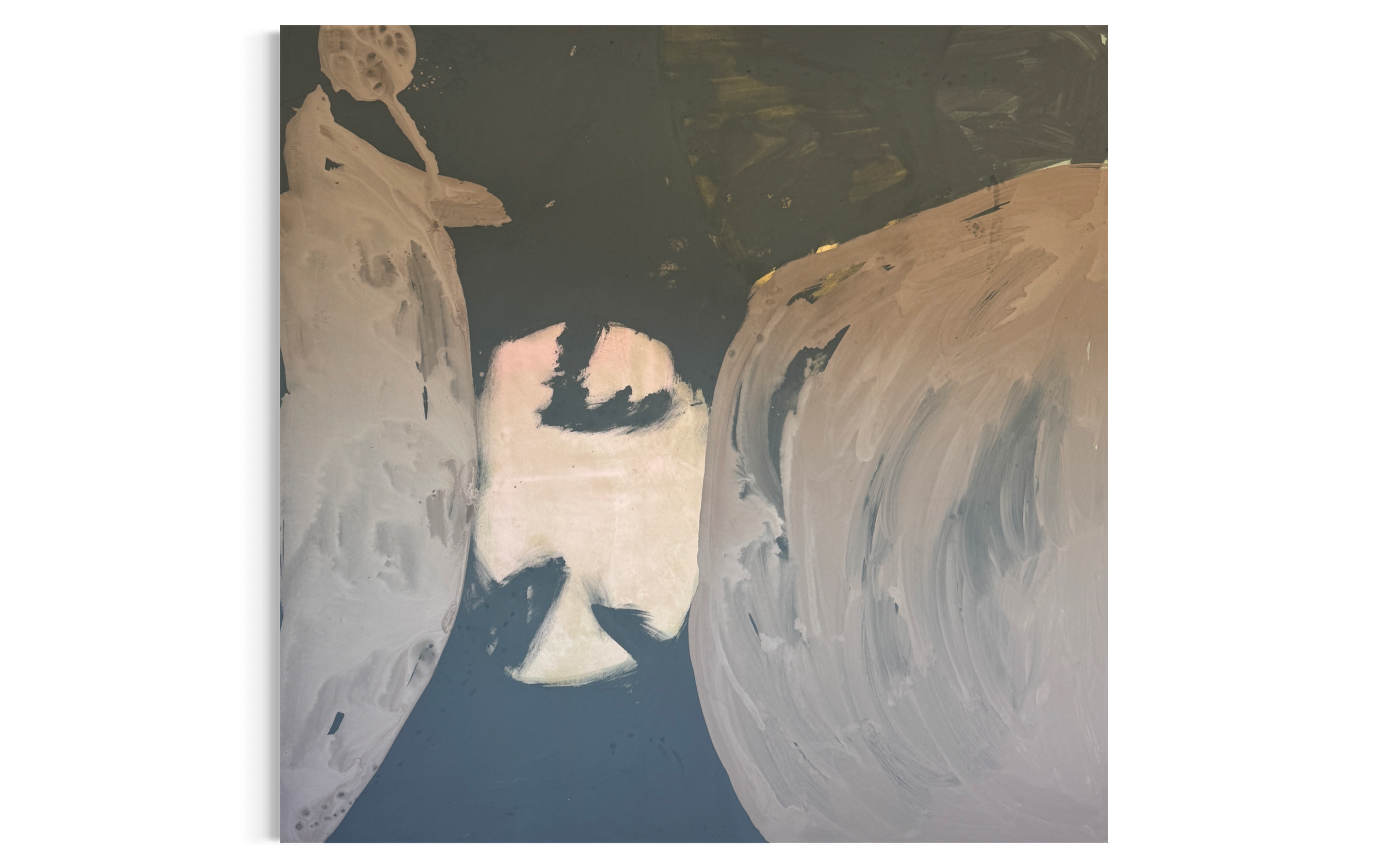 Walking on the Moon | 2026 | Mineral paint and acrylic on canvas | 200 x 200 cm