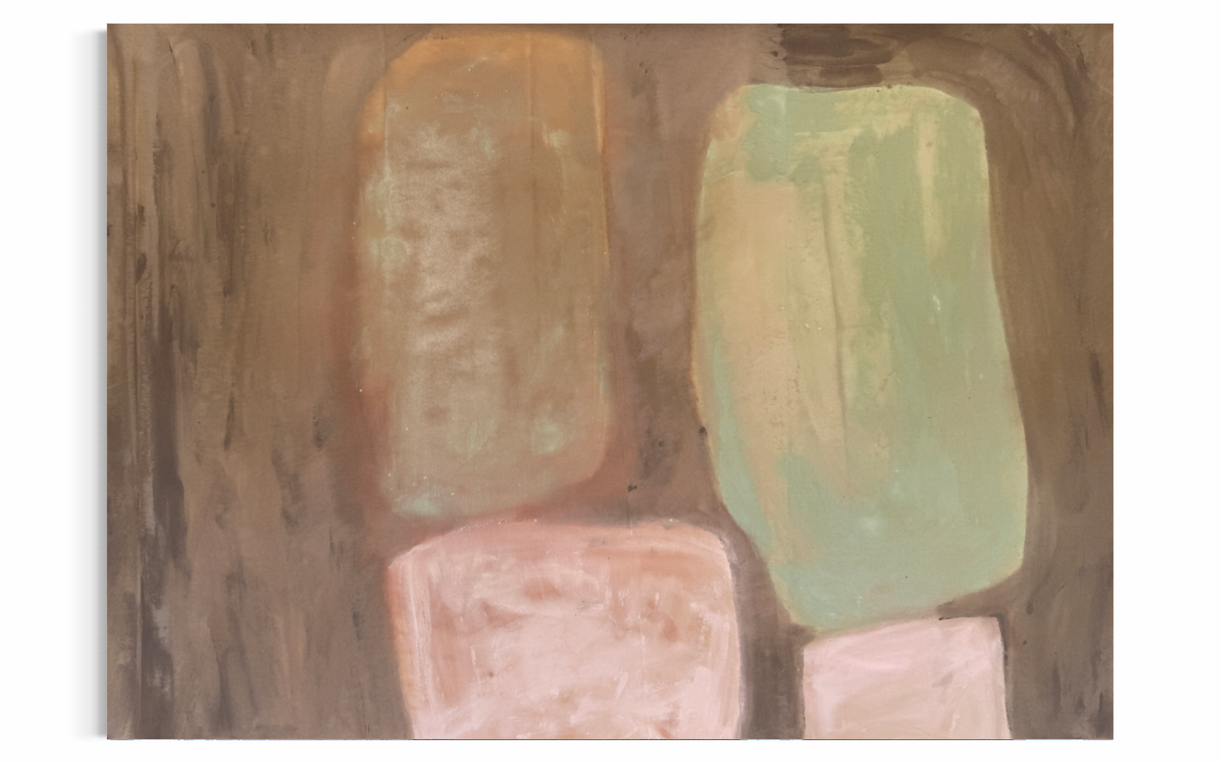 Tilt | 2026 | Mineral paint on cotton canvas | 145 x 200 cm