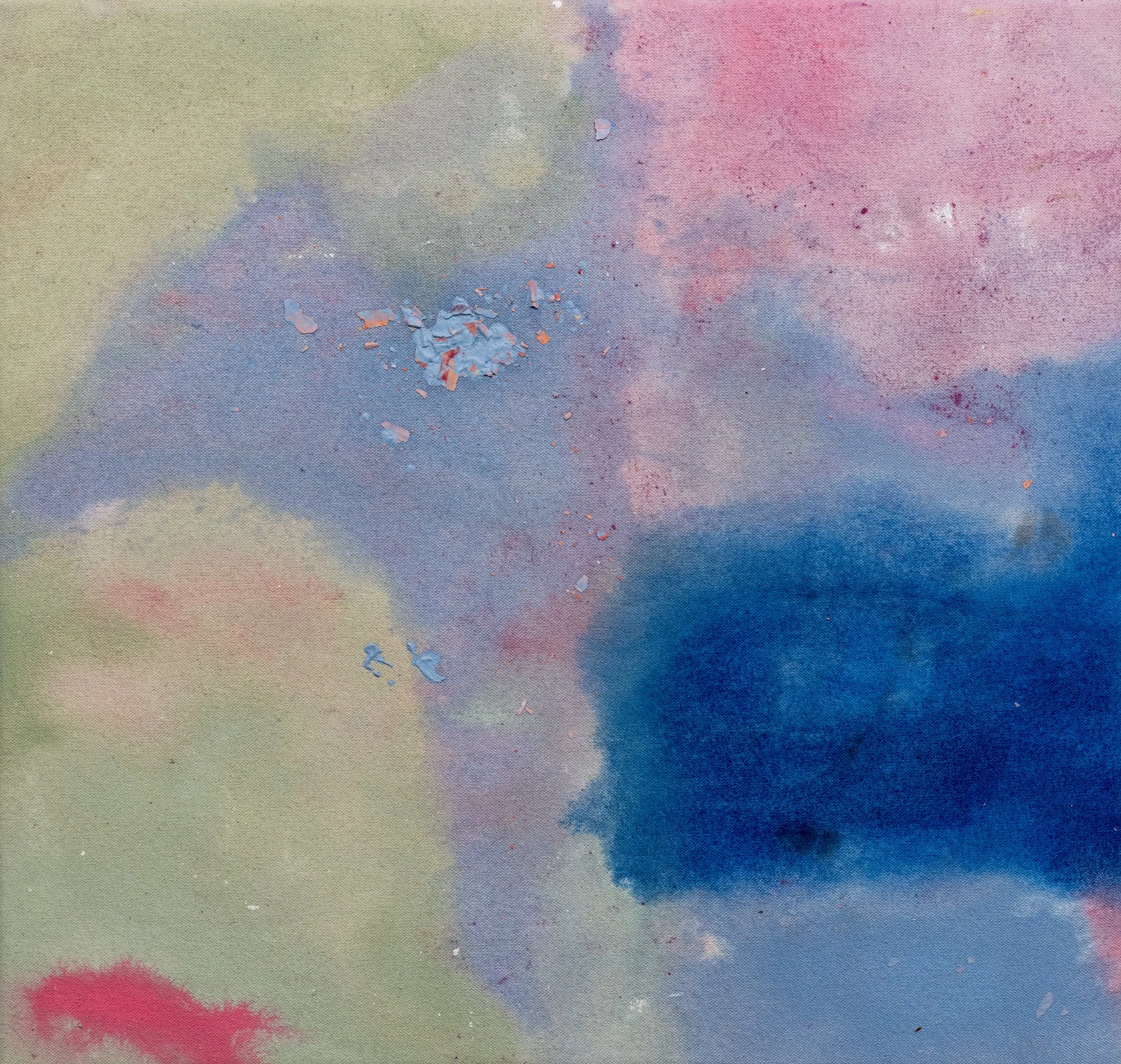 Gaze, 2025 / 
45 x 45 cm / 
Pigment and acrylic on canvas 