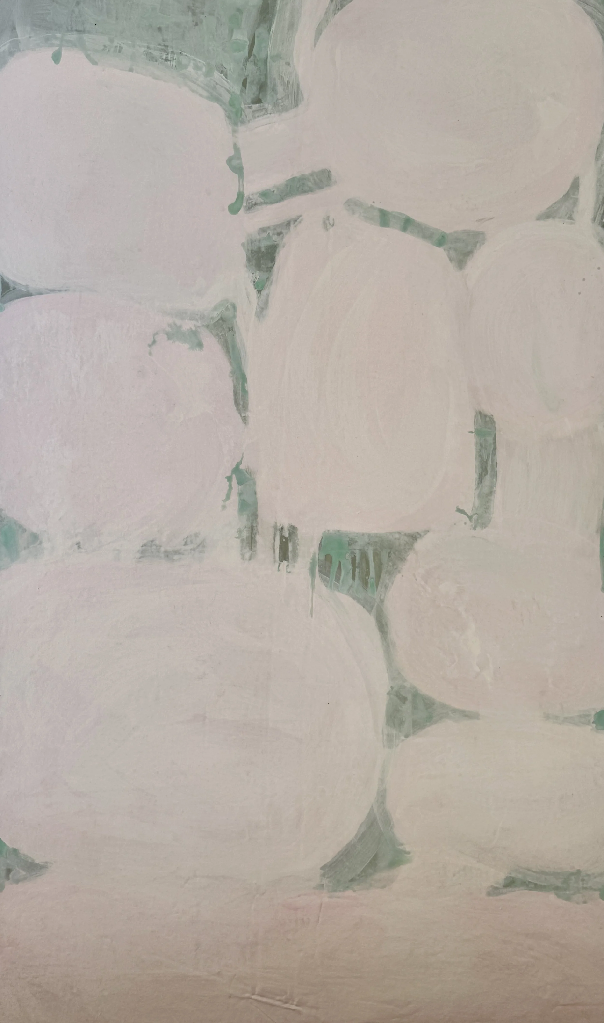 Bridge of Hope, 2025 / 
195 x 120 cm / 
Mineral paint on canvas