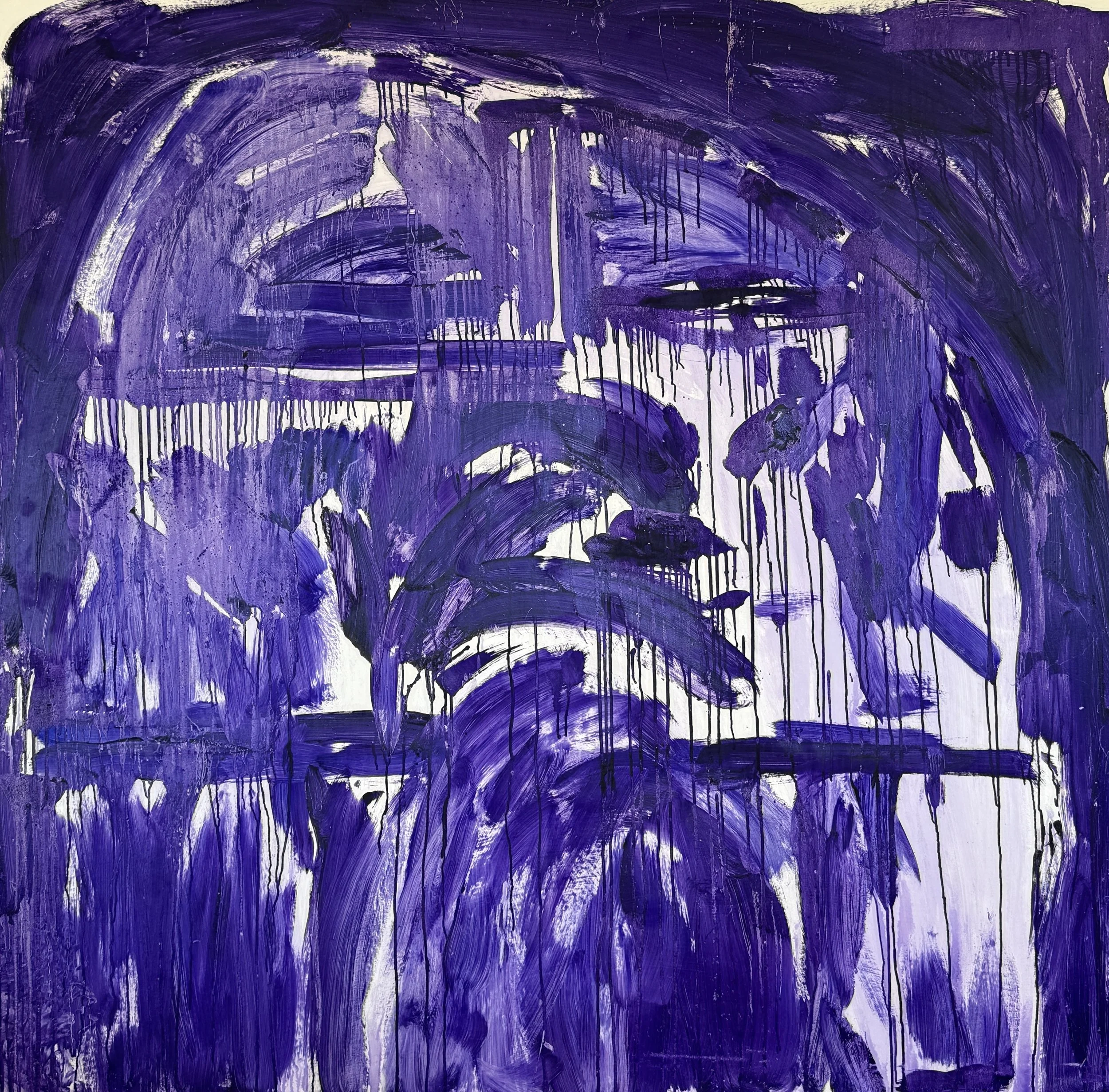 Veil of Tears, 2026 /  
180 x 180 cm / 
Pigment and linseed oil on canvas