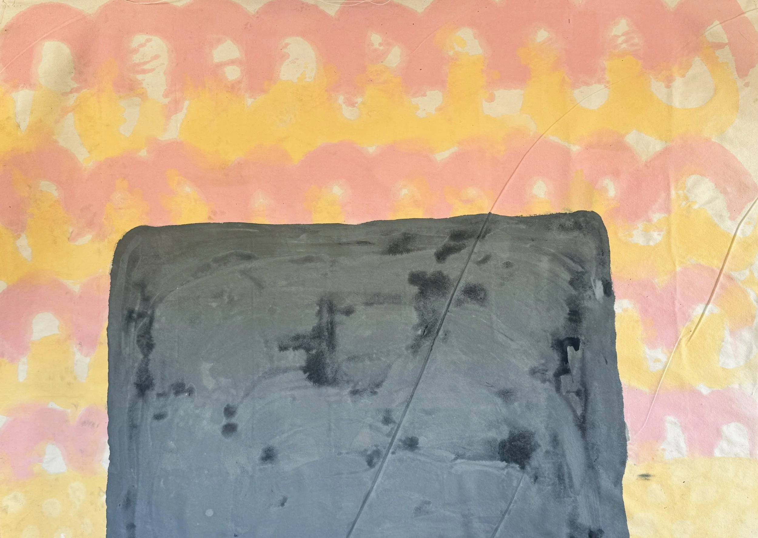 Stand before the Light, 2025 / 
160 x 200 cm / 
Acrylic and pigment on canvas