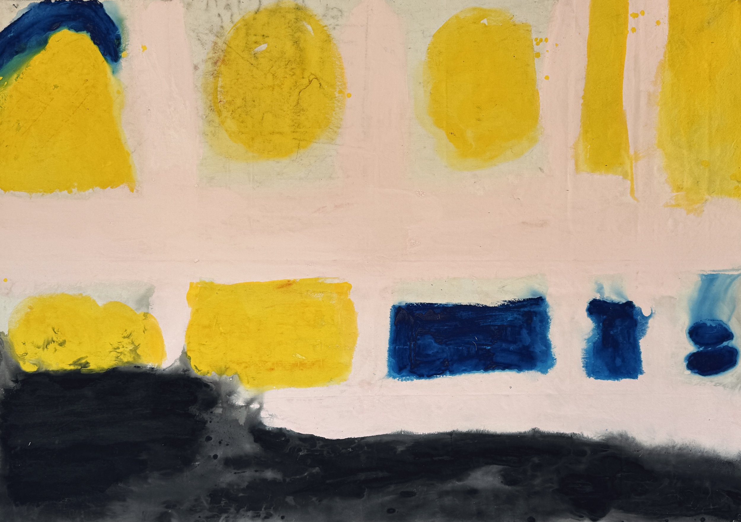 Windows of Light, 2025 / 
160 x 180 cm / 
Pigment and acrylic on canvas