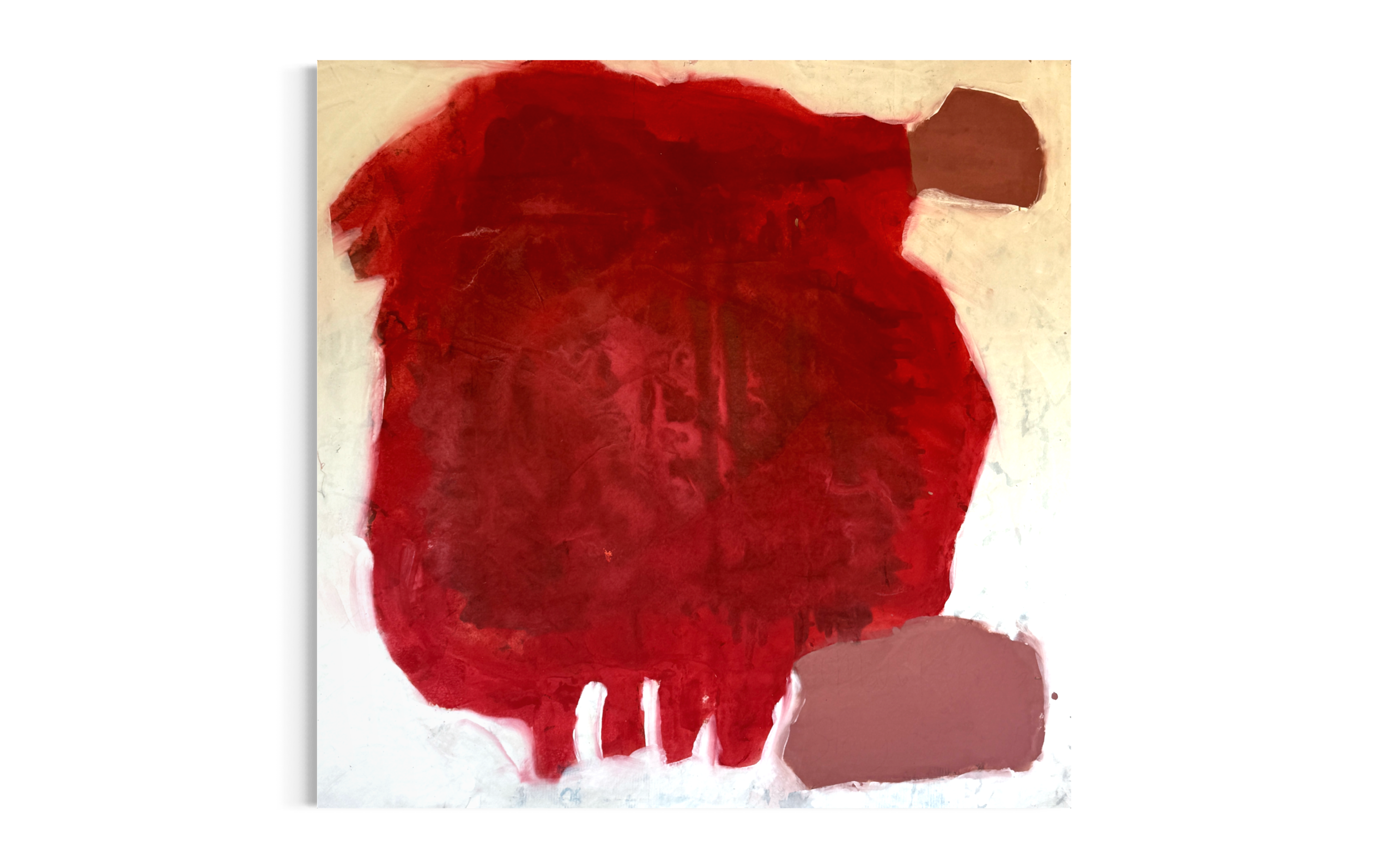 Lean | 2026 | Mineral paint and linseed oil on cotton canvas | 180 x 172 cm