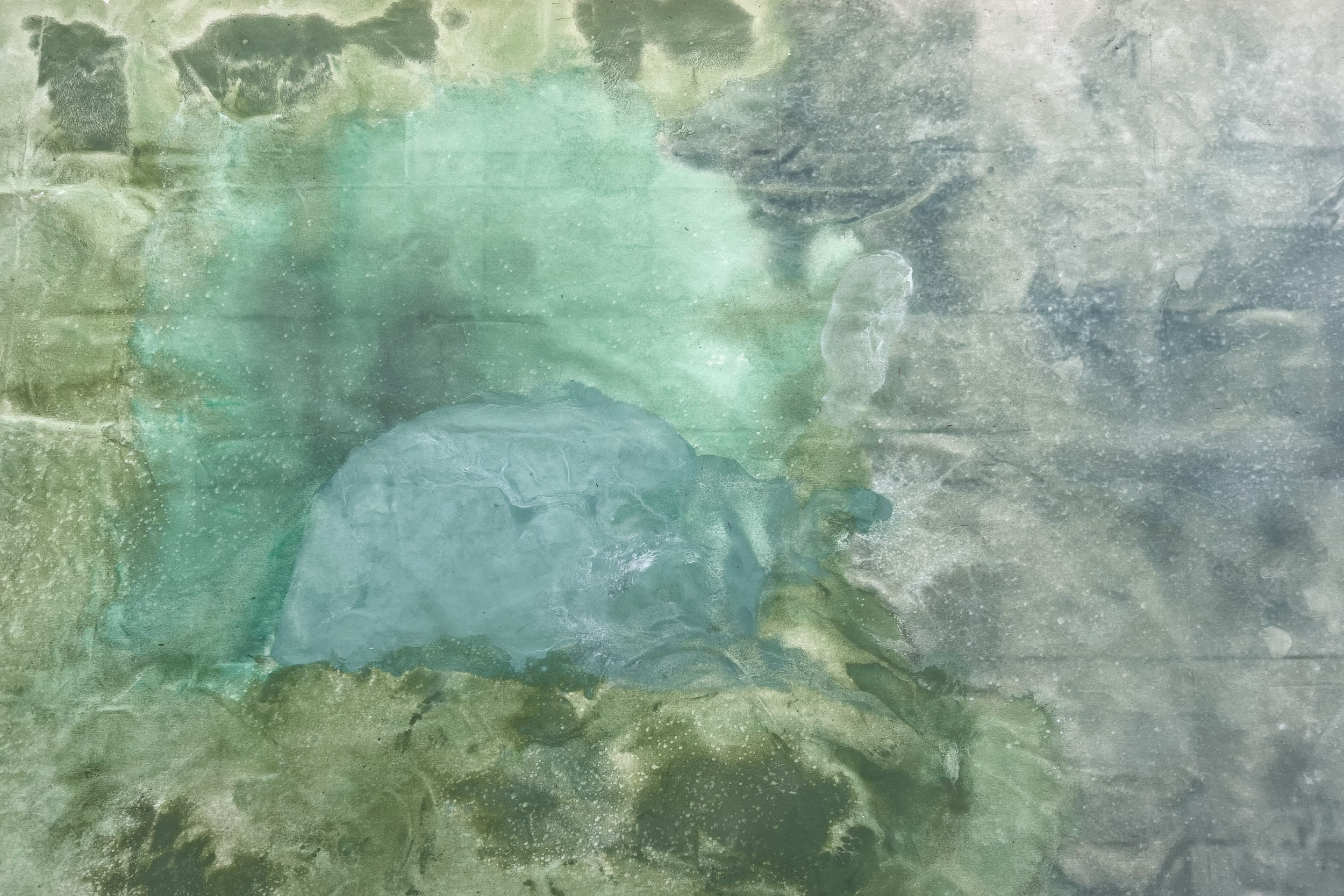 Independence, 2024 / 
160 × 285 cm / 
Acrylic and pigment on canvas
