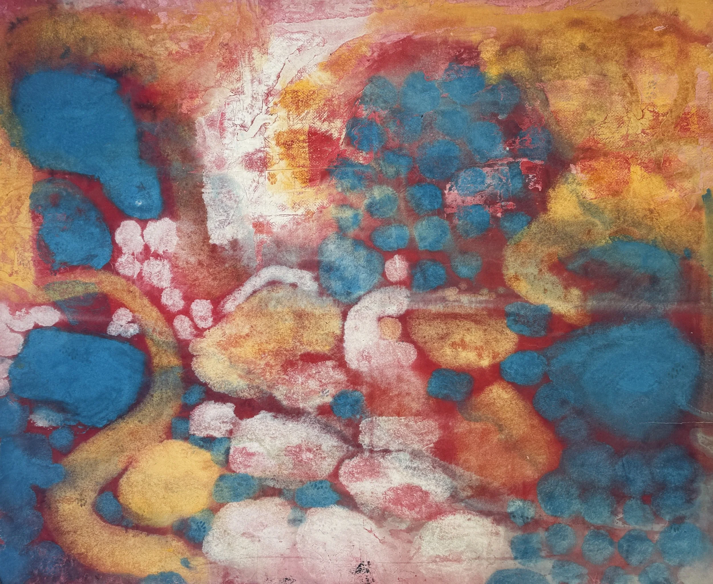 The Toucan, 2025 / 
192 x 156 cm / 
Acrylic, pigment and mineral paint on canvas
