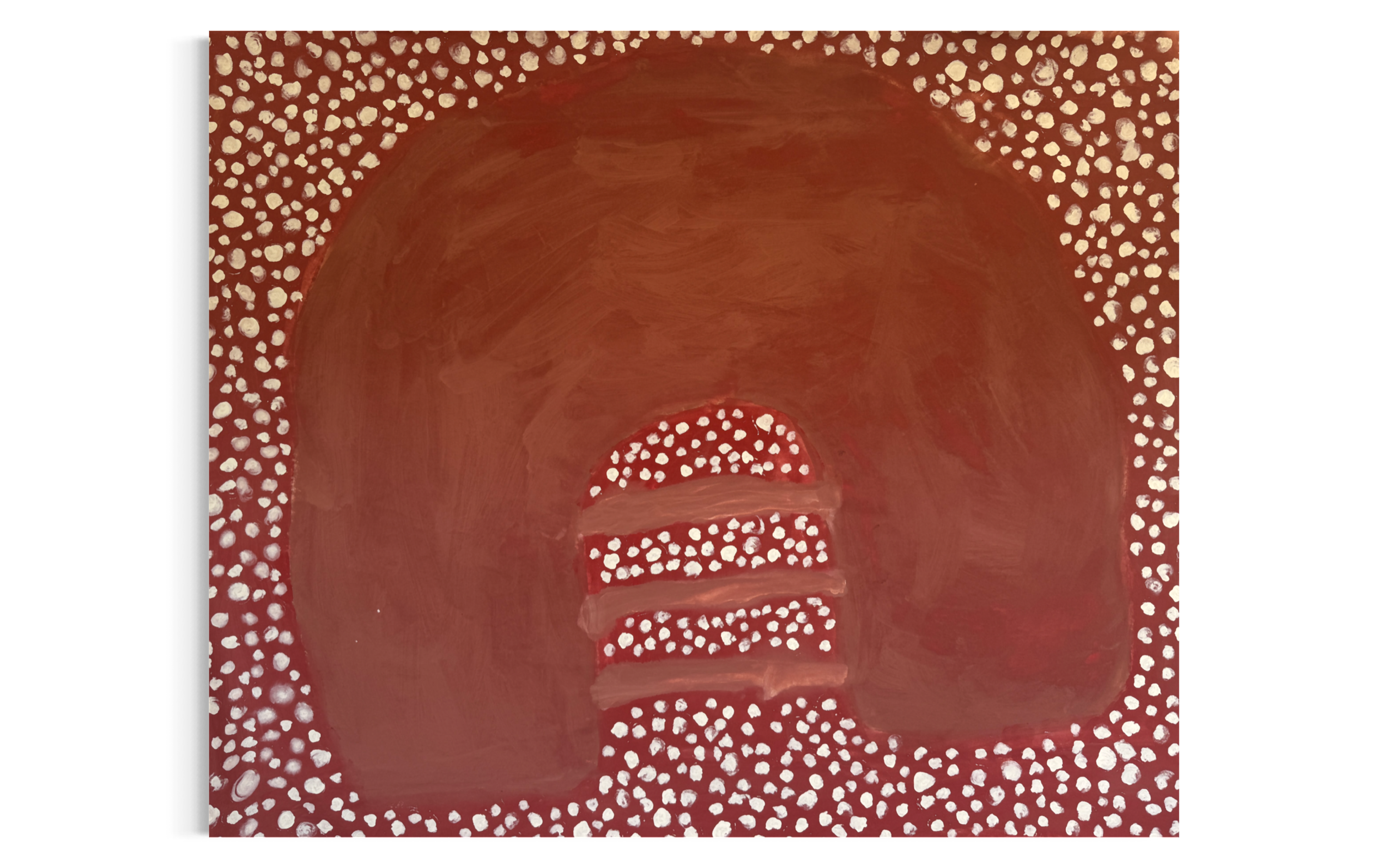 Arc of Truth III | 2026 | Mineral paint on cotton canvas | 155 x 192 cm