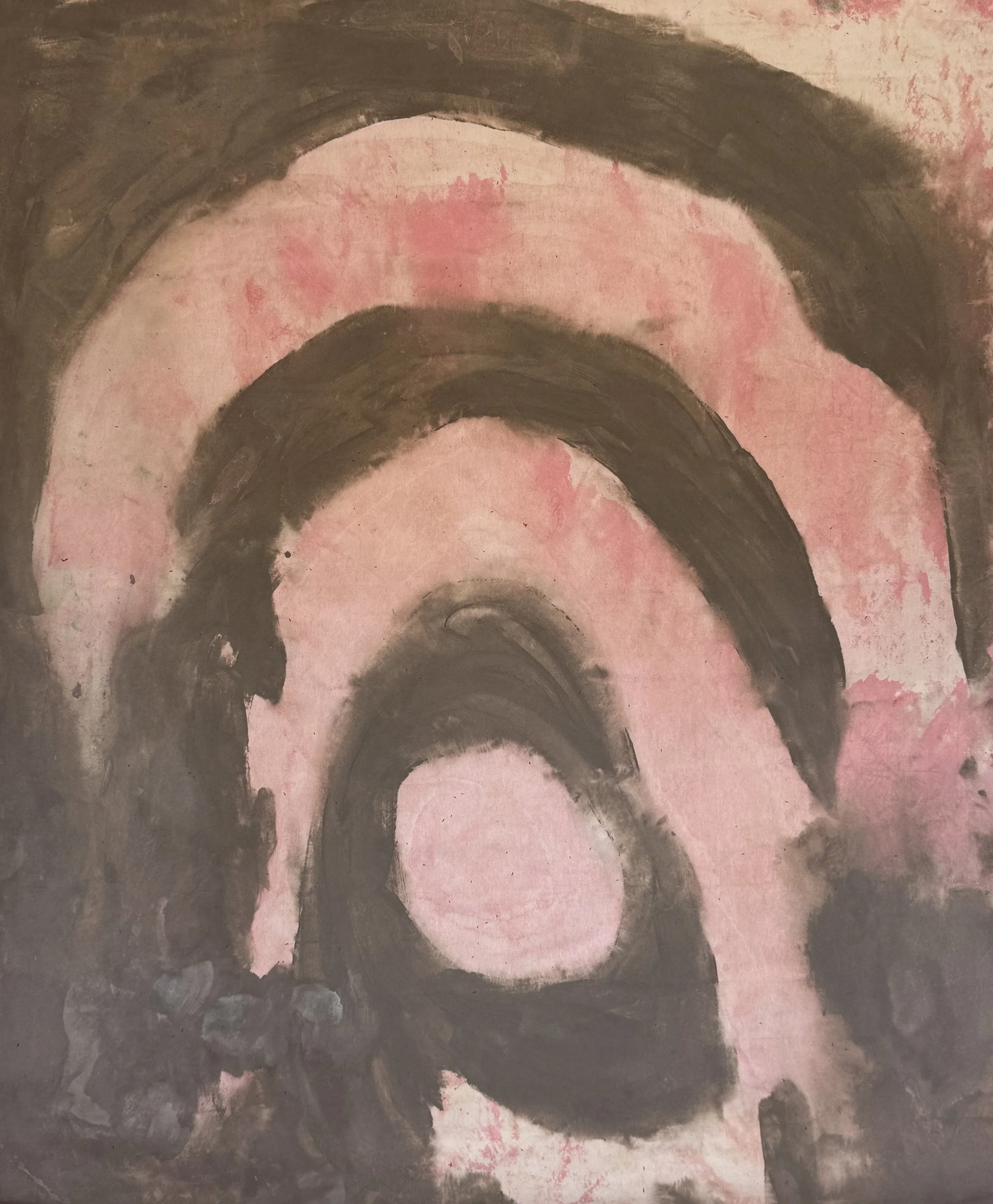Sun through the Arches, 2026 / 
200 x 160 cm / 
Acrylic and mineral paint on canvas