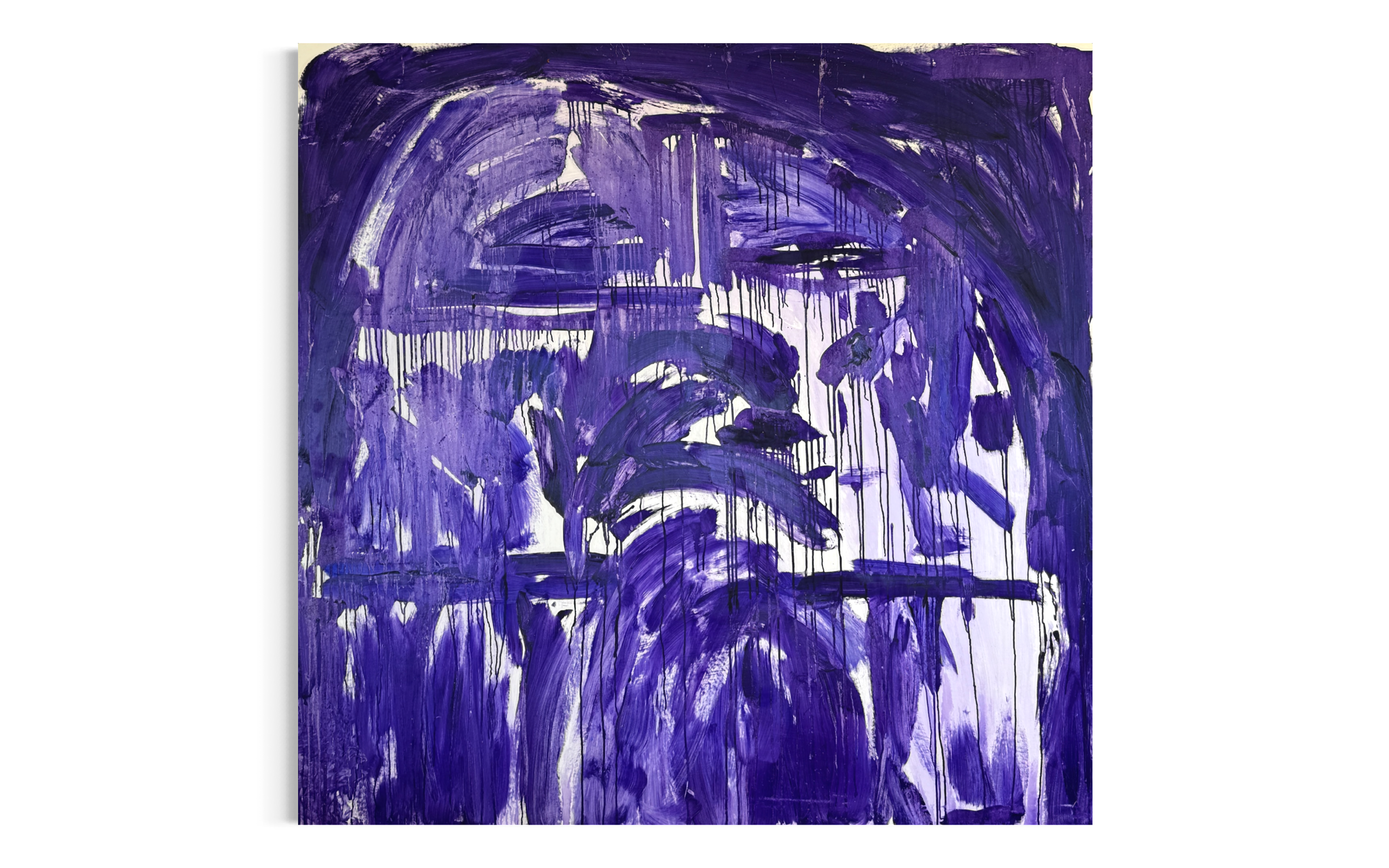 Veil of Tears | 2026 | Pigment and linseed oil on canvas | 180 x 180 cm