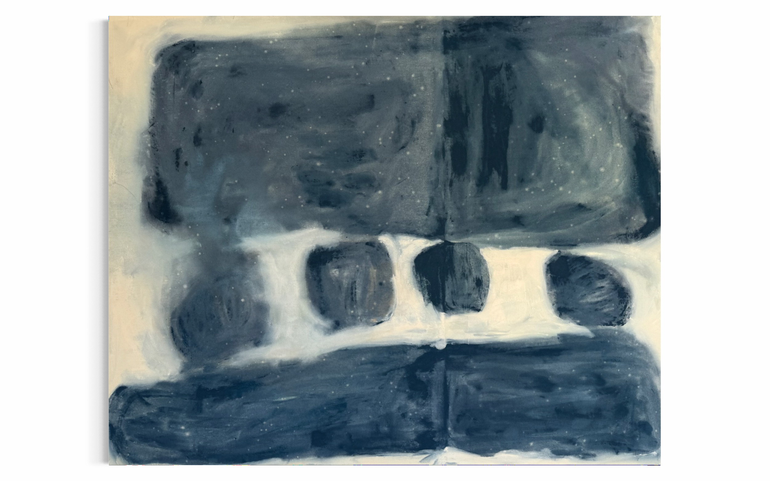Magnetic | 2026 | Mineral paint on cotton canvas |  144 x 182 cm