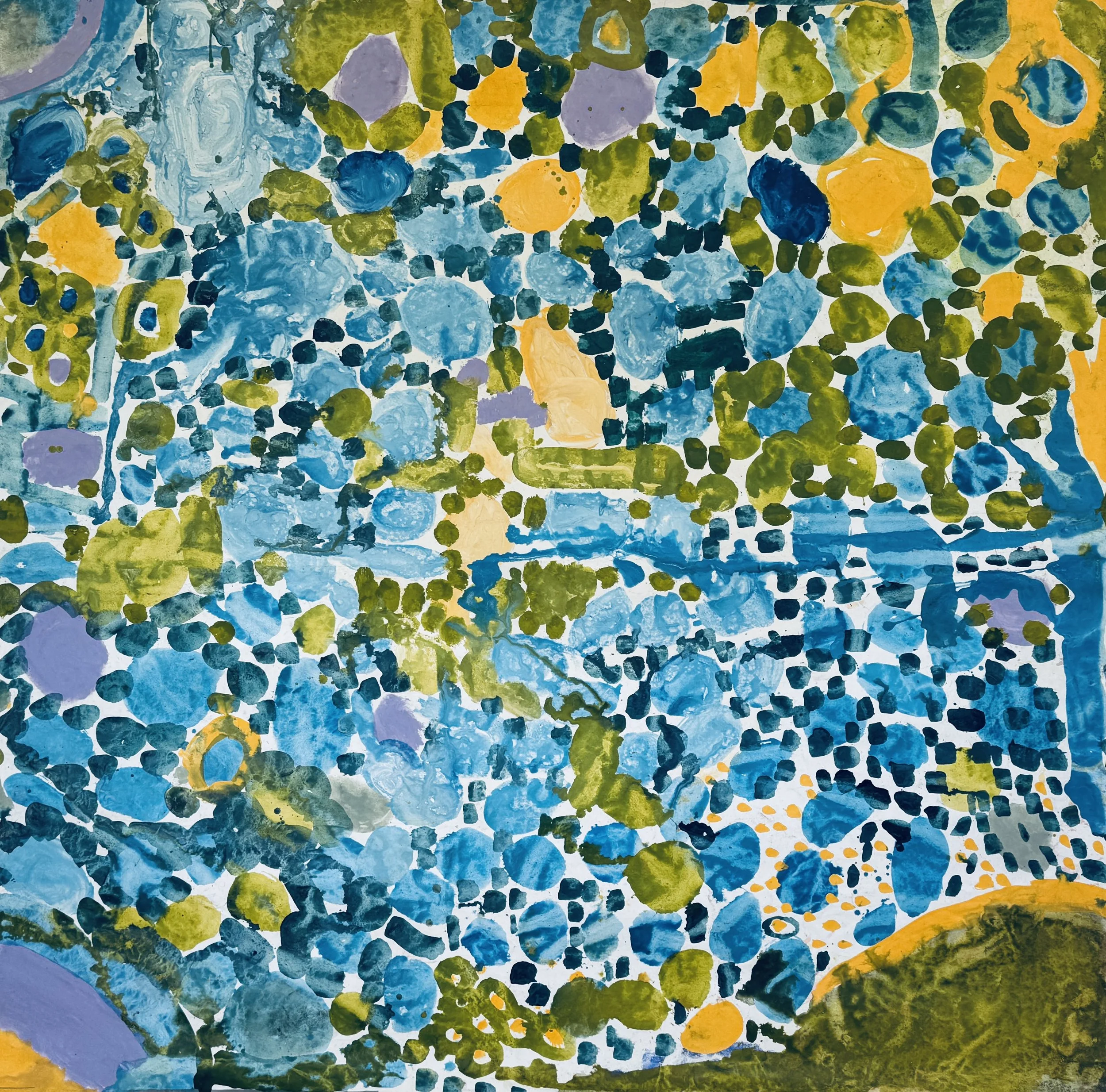 Road to Freedom, 2025 / 
180 x 180 cm / 
Acrylic, pigment and mineral paint on canvas 