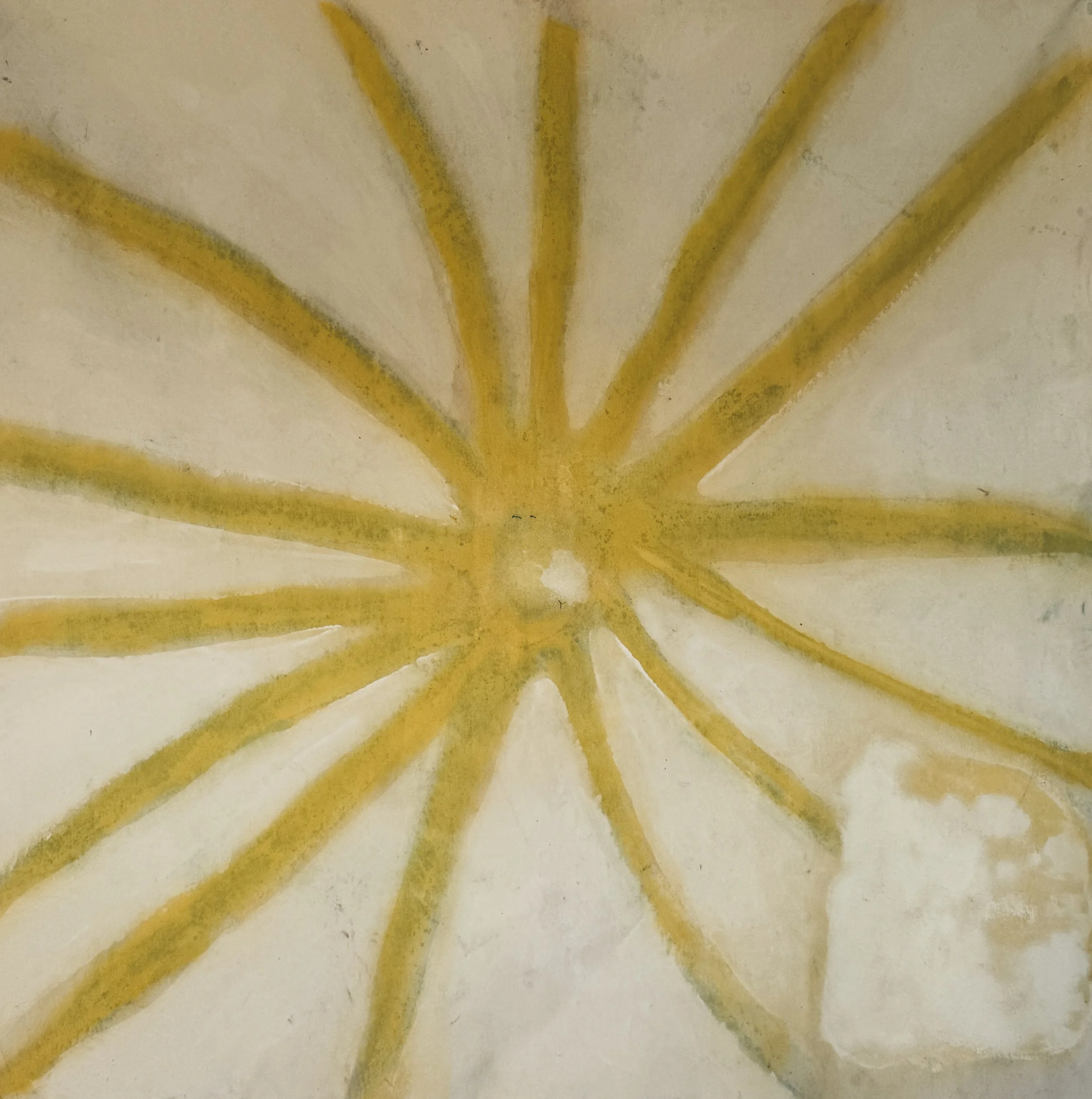 star eye, 2025 / 
152 x 156 cm / 
Spray and mineral paint on canvas