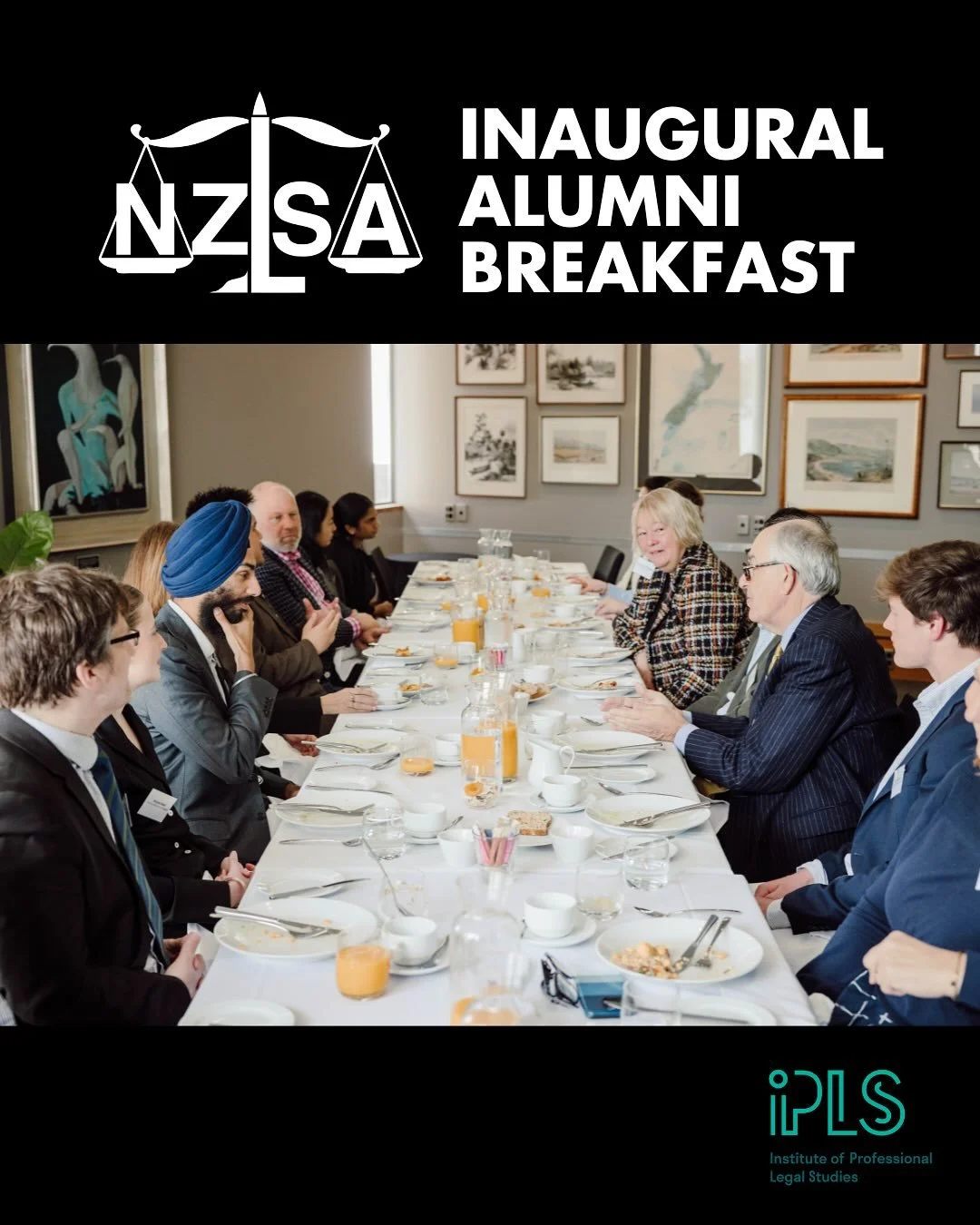 On the 26th of September, NZLSA hosted its inaugural alumni breakfast, sponsored by @iplsnz ☕️🥐

Current and past NZLSA and LSS presidents caught up in Wellington for a breakfast alongside Justice Glazebrook and Justice K&oacute;s. 

This year, the 