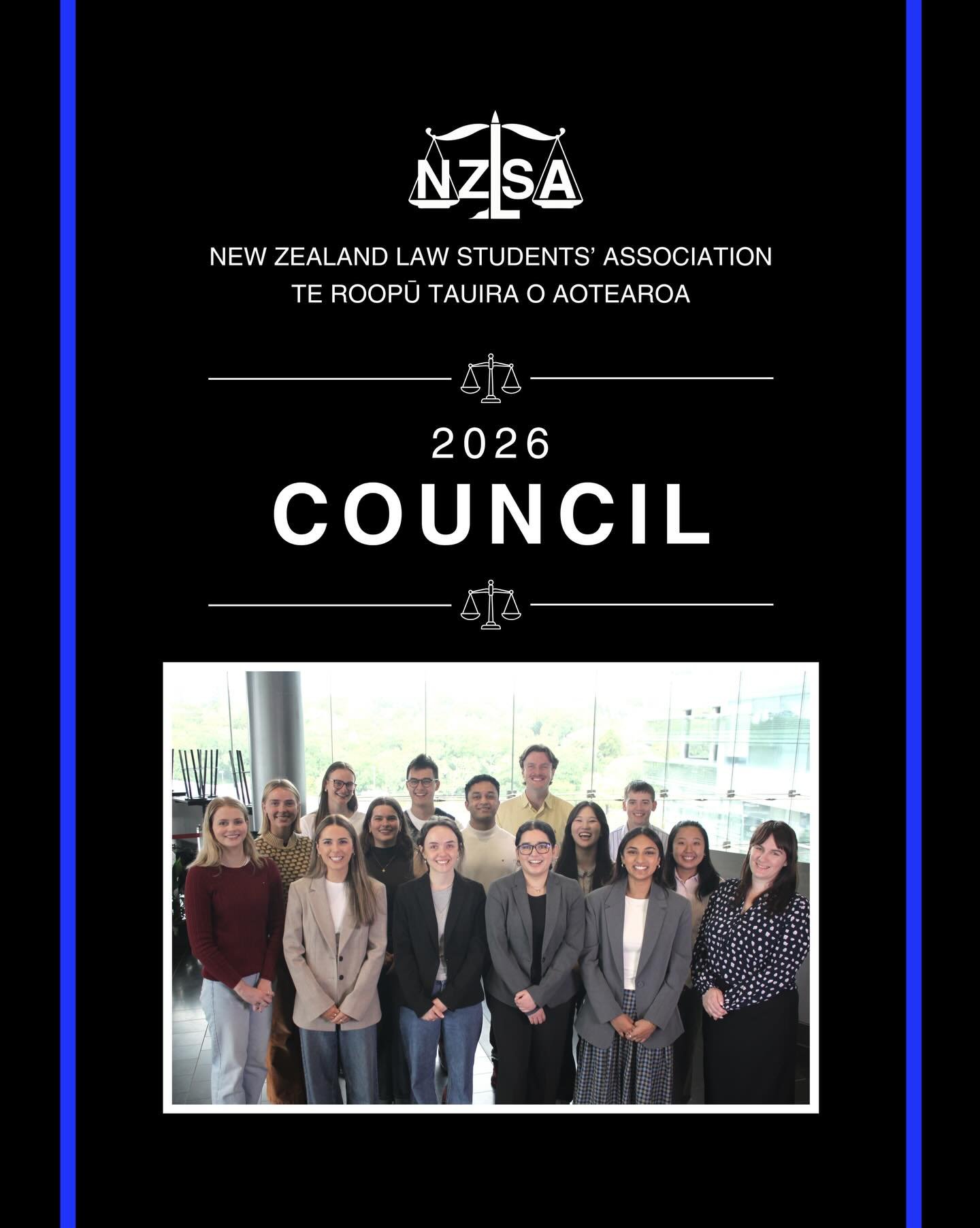 Introducing the New Zealand Law Students&rsquo; Council for 2026! 

NZLSA EXECUTIVE

President │ Jamie Yee
Administrative Vice-President │ Maggie Gibson
Treasurer │ Jane Tingey
Education Vice-President │ Jasmine McTavish
Competitions Vice-President │