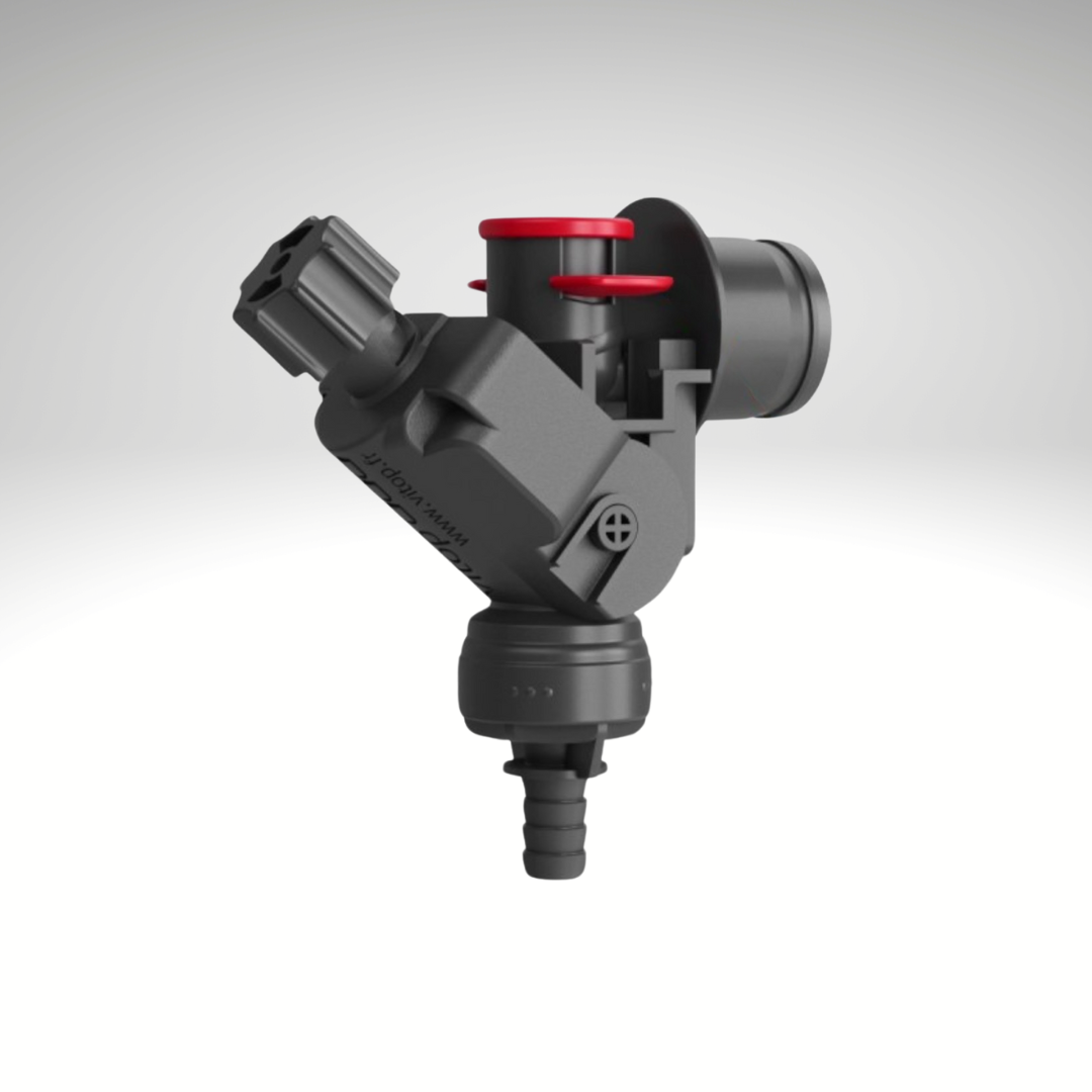 Une pièce pour adapter un robinet bag in box sur tireuse à biere.