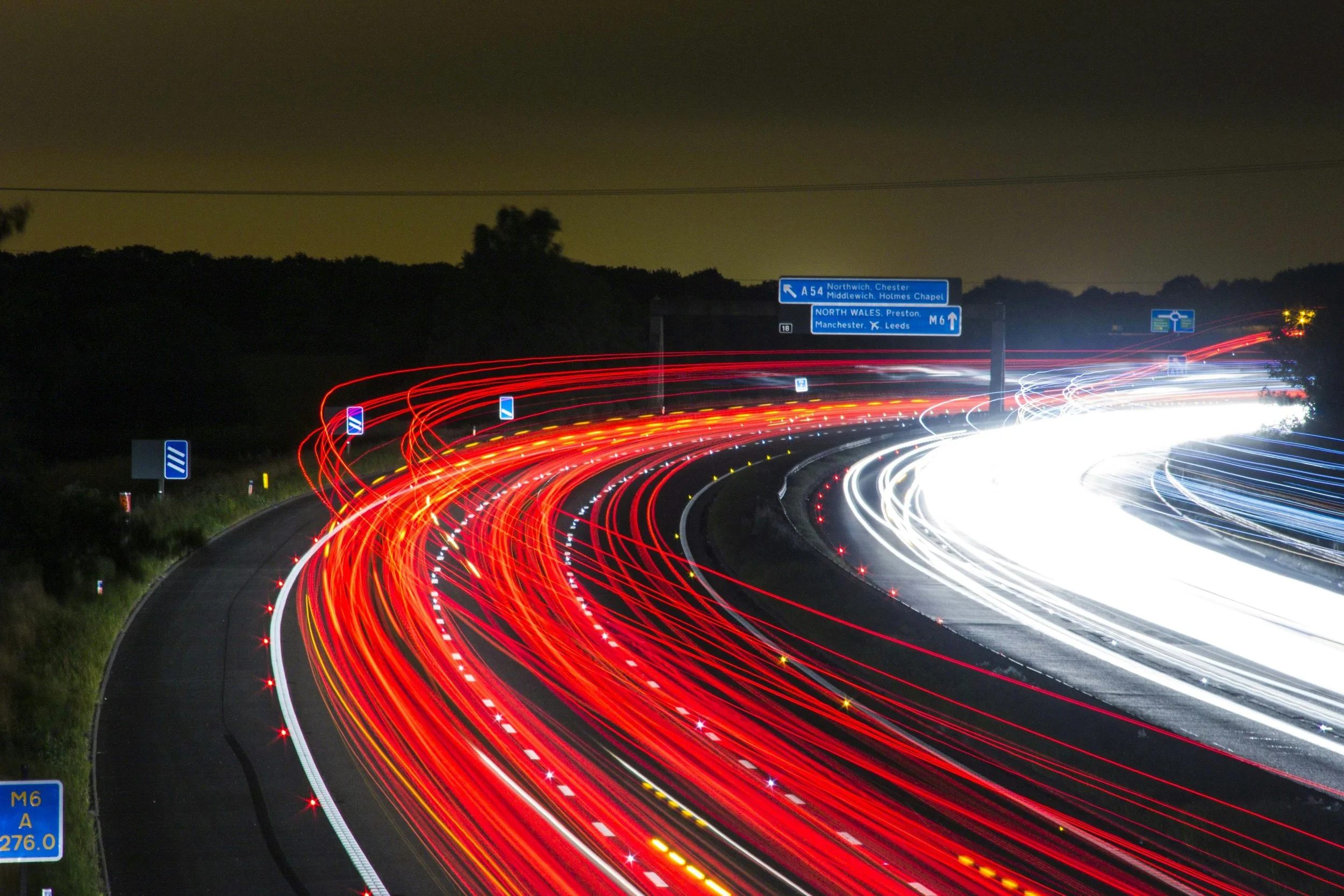UK motorway used for urgent same-day courier deliveries across mainland UK