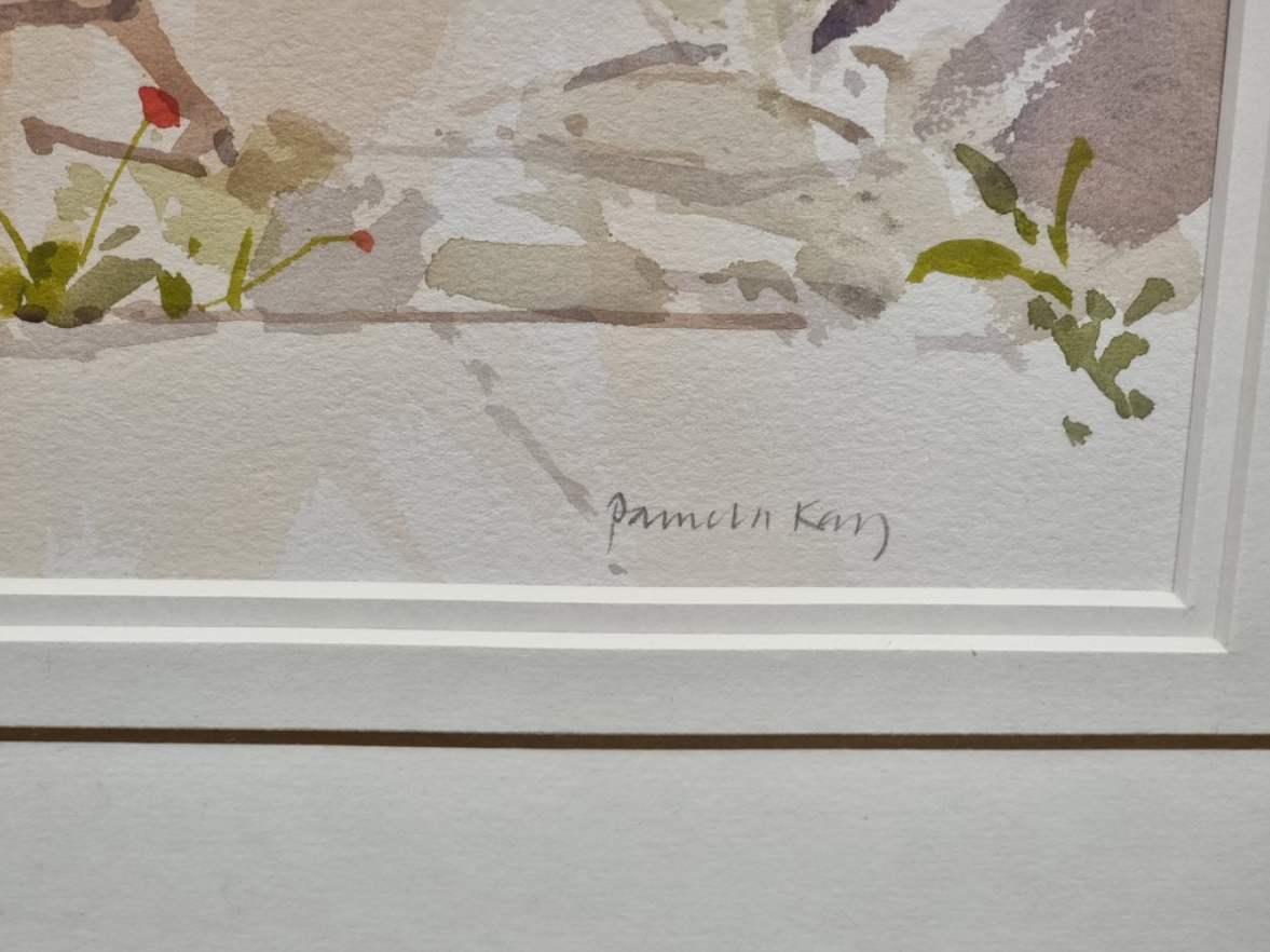 Pamela Kay NEAC, The Summer House , Gouache (32.5 × 50cm), framed and glazed (54 × 74cm). Signed. signature