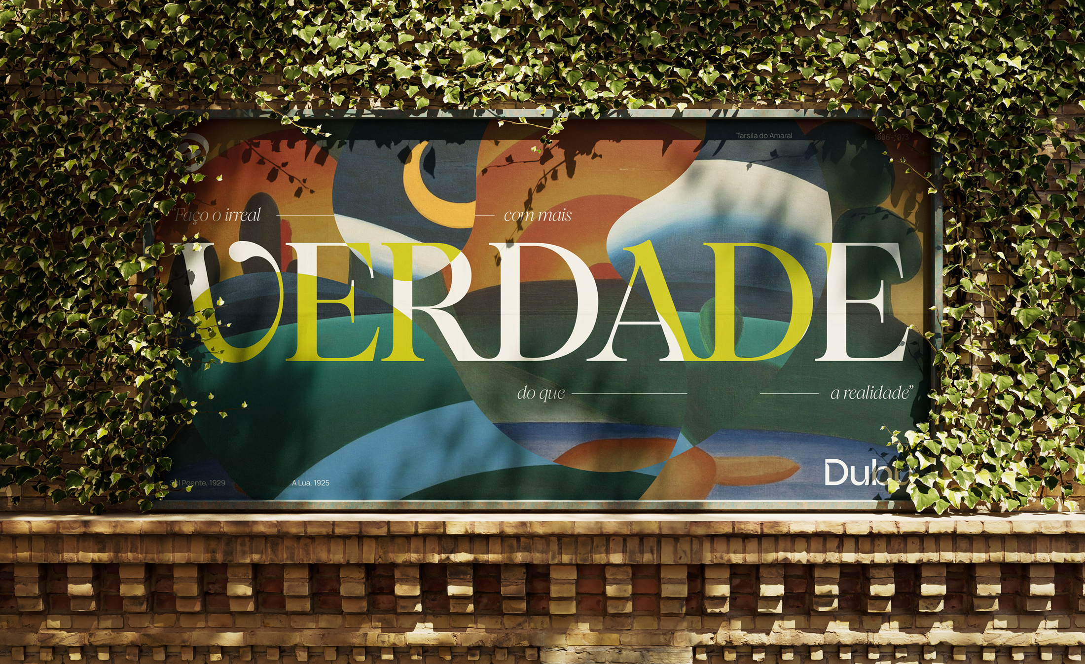 OOH graphics featuring the Dubu brand identity