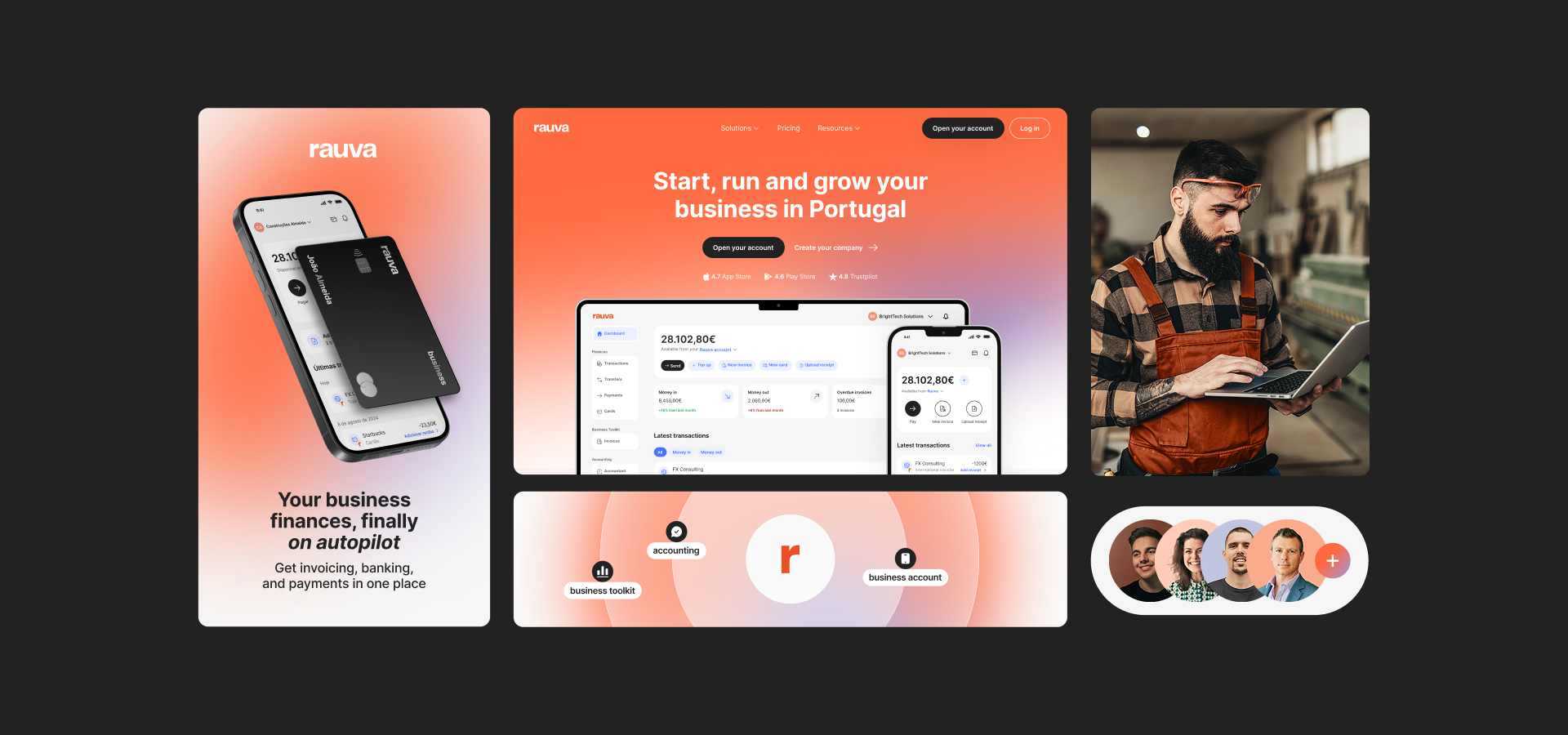 Rauva brand identity and visual design system – by Amanda Bellani