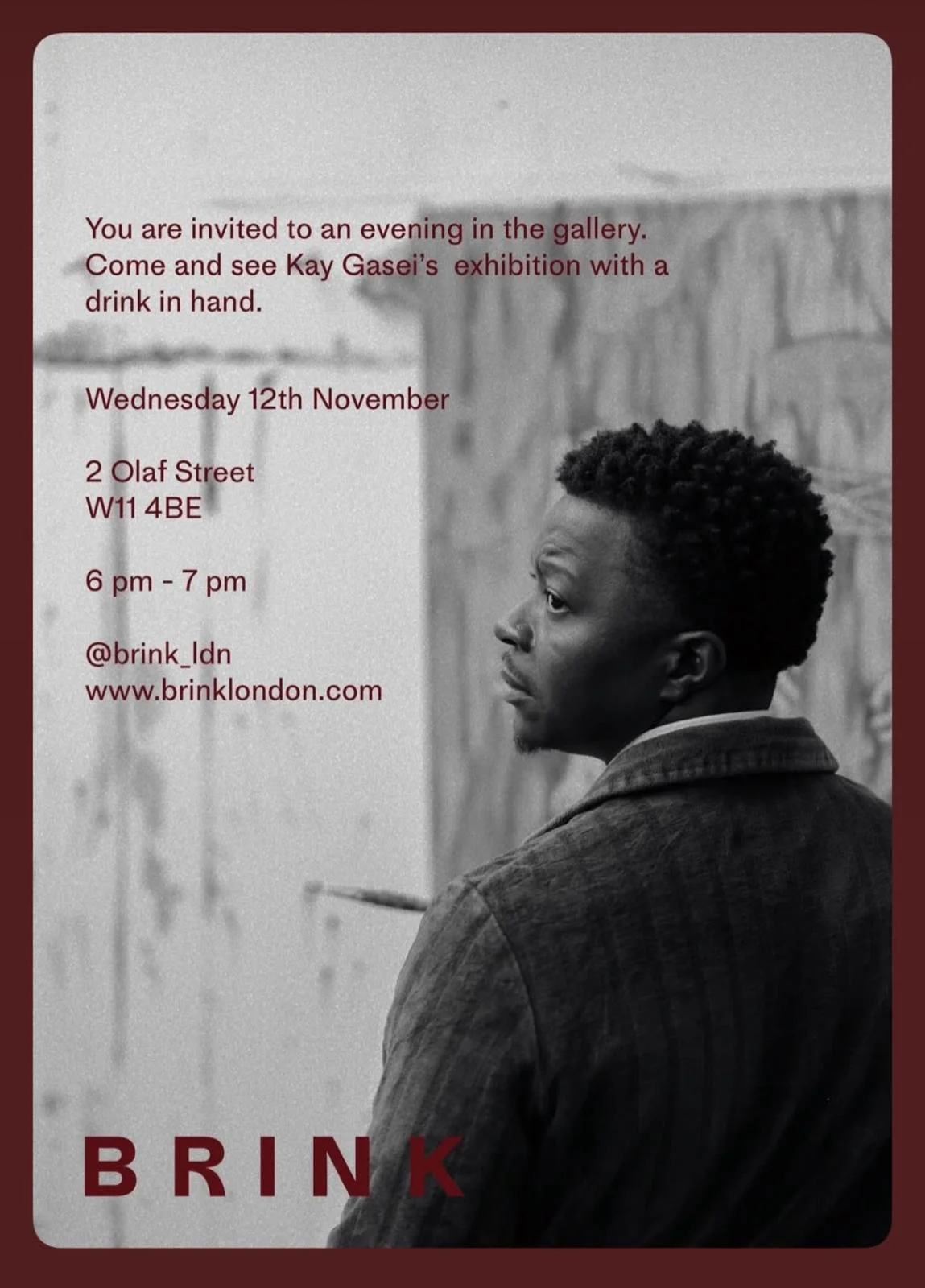 Kay Gasei Exhibition at Brink and Drinks