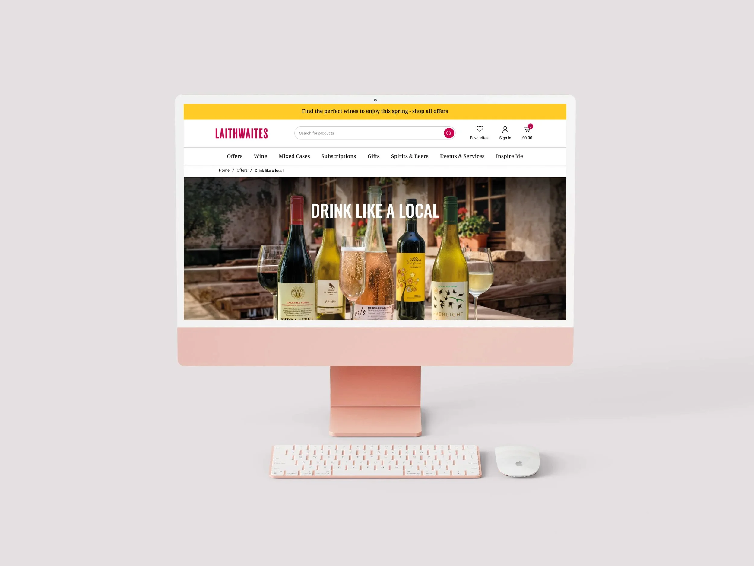 Product Landing Page - Laithwaites Wine
