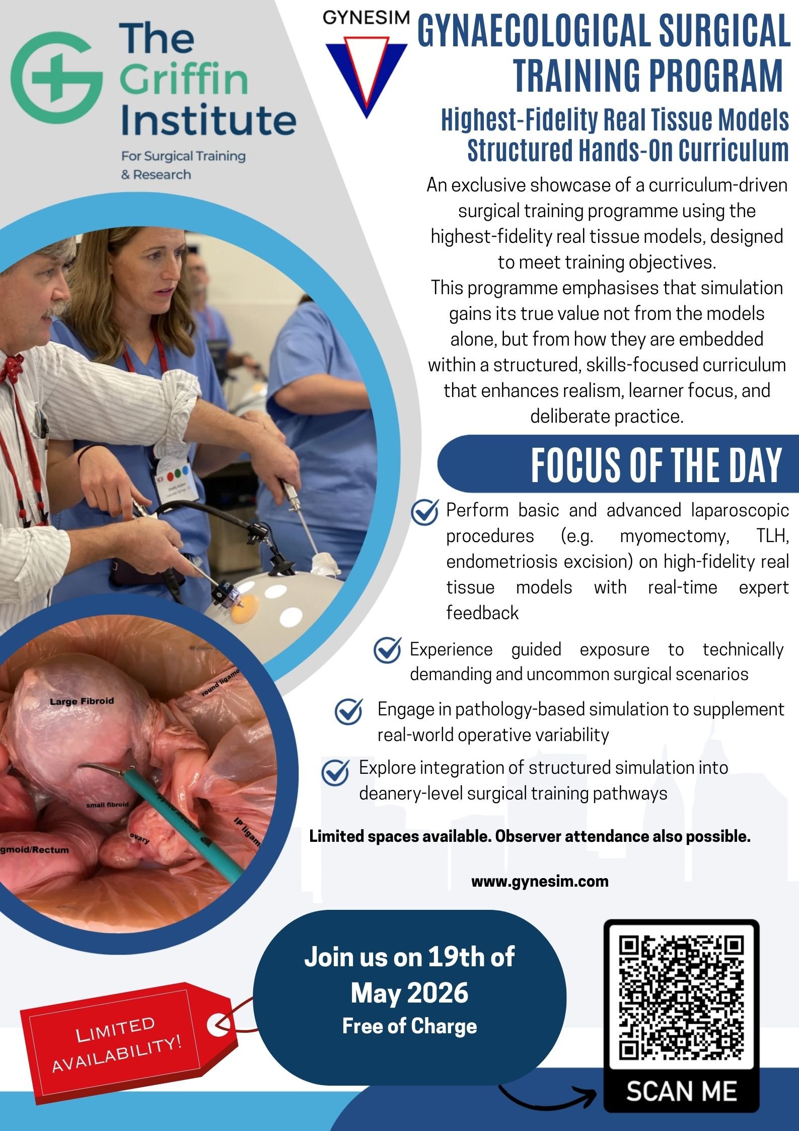 Gynesim Gynaecologic Surgical Training Program at The Griffin Institute, Harrow, England