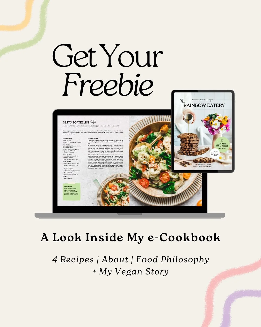 Want a free look inside @therainboweatery e-cookbook?
Comment 'Freebie' and I'll send you the link to access it via DM 🩷

#freebie #vegancookbook #veganebook #veganrecipe #veganrecipeshare #veganrecipeideas #eatplantsnotanimals #animalrescue #veganb