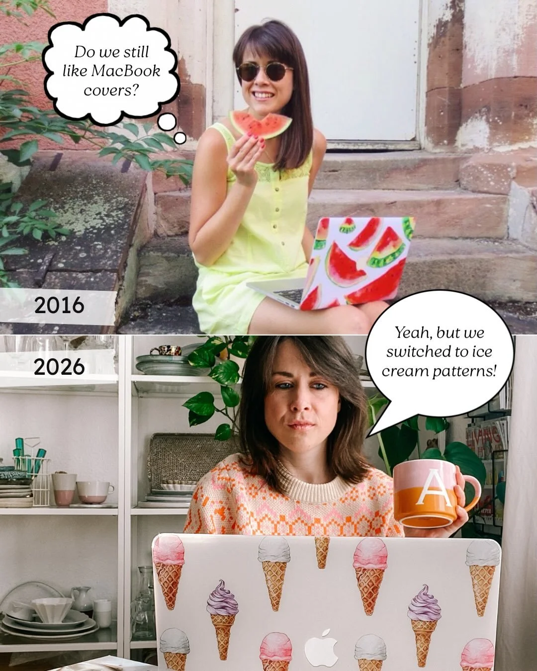 2016 vs. 2026 - what a journey! 

When did you find @therainboweatery? Comment below 💞

#2016 #igtrend #2026challenge #veganfoodblog #2016vs2026