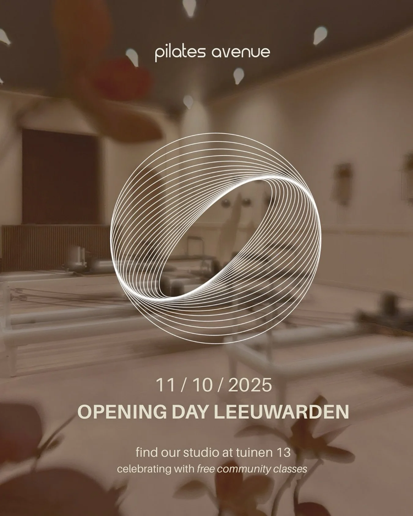 opening day leeuwarden. thanks to you, we&rsquo;re growing. let us give back

op zaterdag 11 oktober openen wij de deuren van onze nieuwste reformer pilates studio aan tuinen 13, leeuwarden. we vieren dit met gratis lessen tijdens onze opening en er 