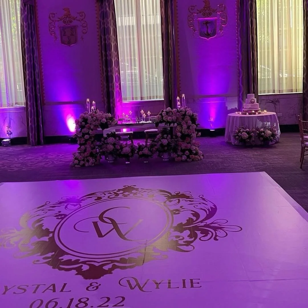 grand gestures for a grand ballroom. ✨. Custom dance floor design x @thetayloreddesignco. 

#weddinginspiration