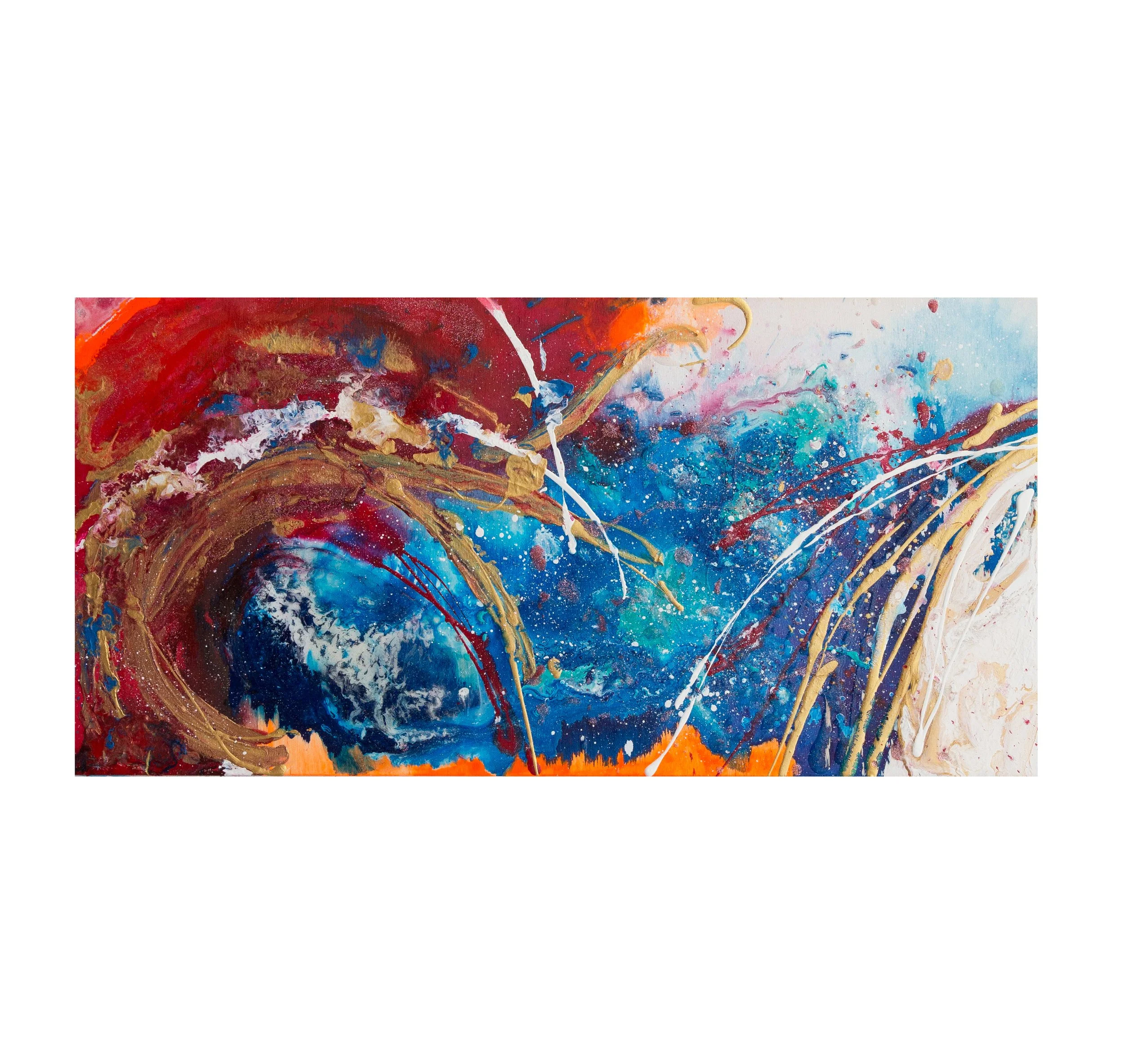 Riding the tides of the blood moon. 12 x 24. .jpg