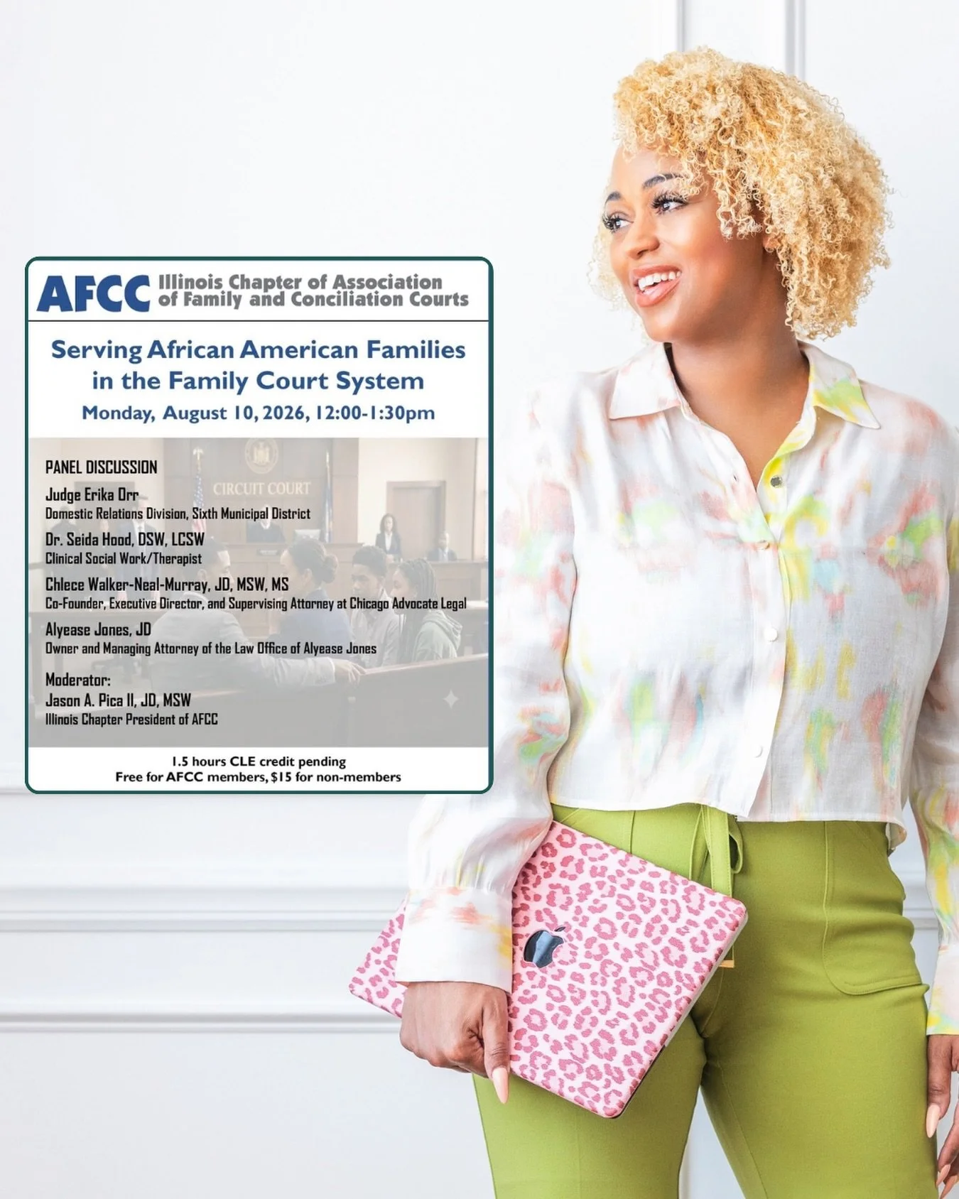 Absolutely honored to sit on this panel besides @ladyjusticechicago next month to discuss the unique challenges &amp; discuss solutions for serving African American families 🙌🏽 

God keeps opening doors, so Imma keep walking through them!