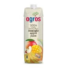 AGROS ΜΑΝΓΚΟ ΜΗΛΟ ΧΥΜΟ 100% 1 ΛΙΤΡΟ