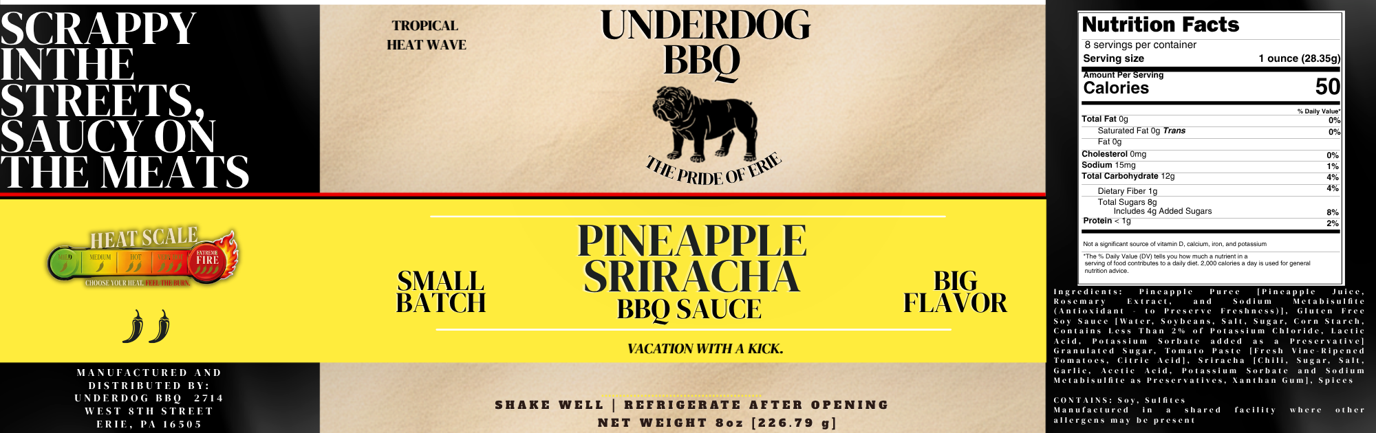 Pineapple Sriracha BBQ