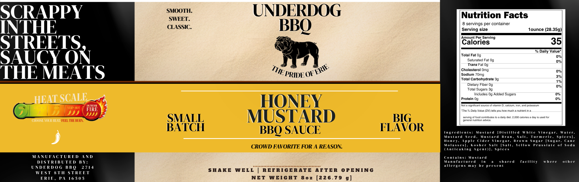 Honey Mustard BBQ — Underdog BBQ