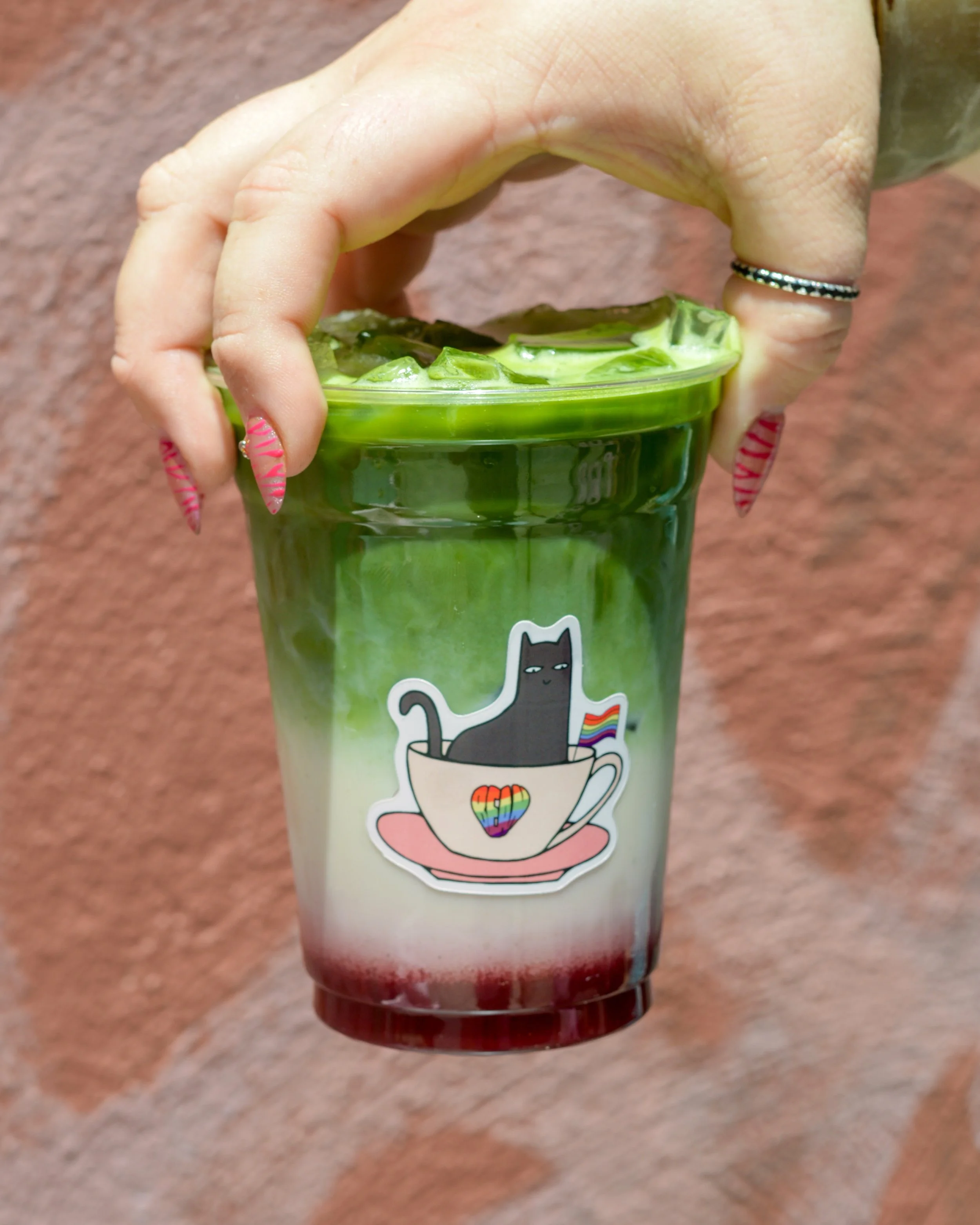 Is a purrfect bean matcha the official drink mascot of pride month? 🌈