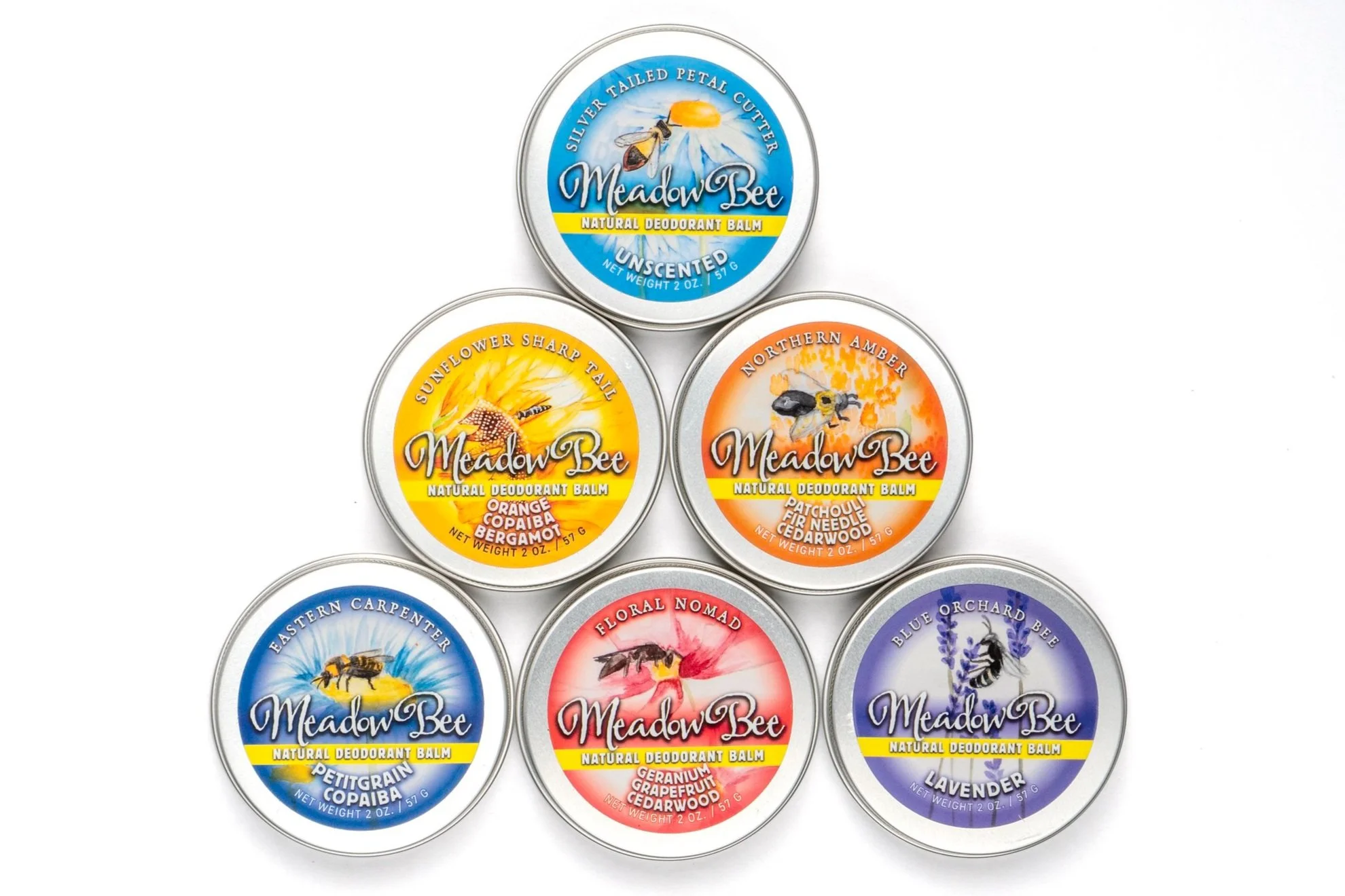Deodorant Balm Set: 3 or 6