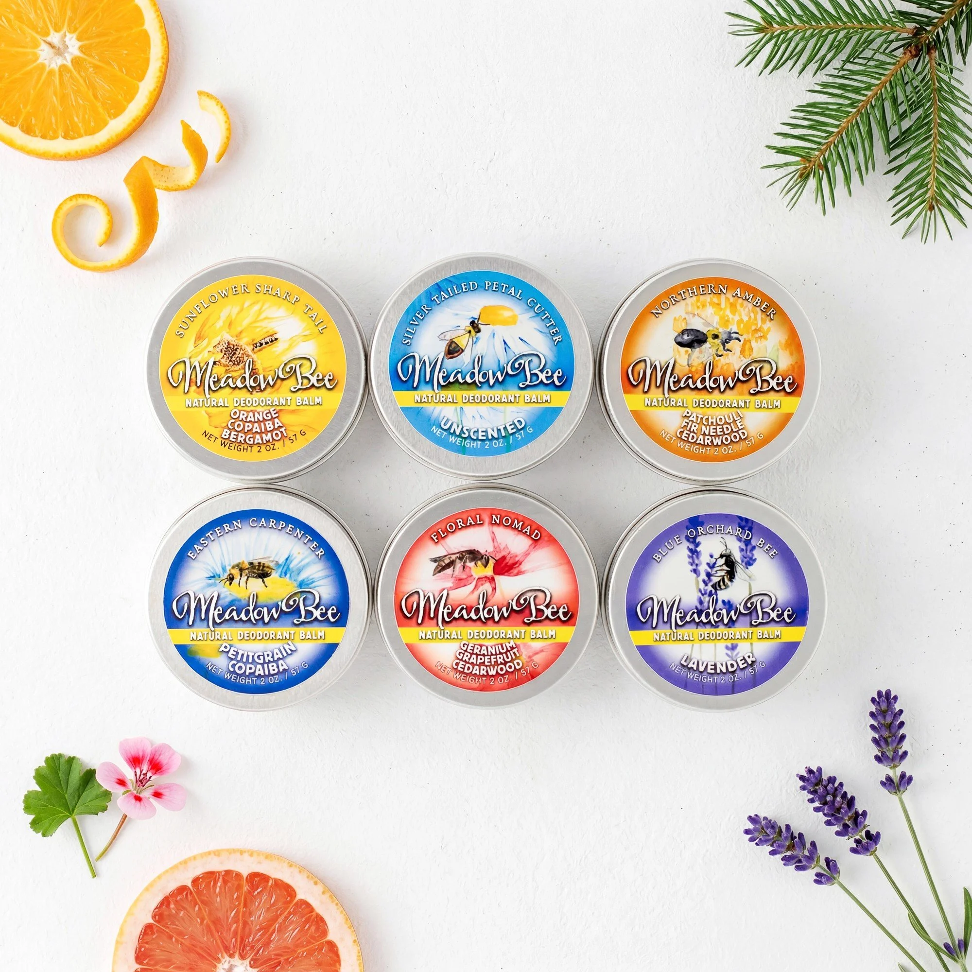 Deodorant Balm Set: 3 or 6