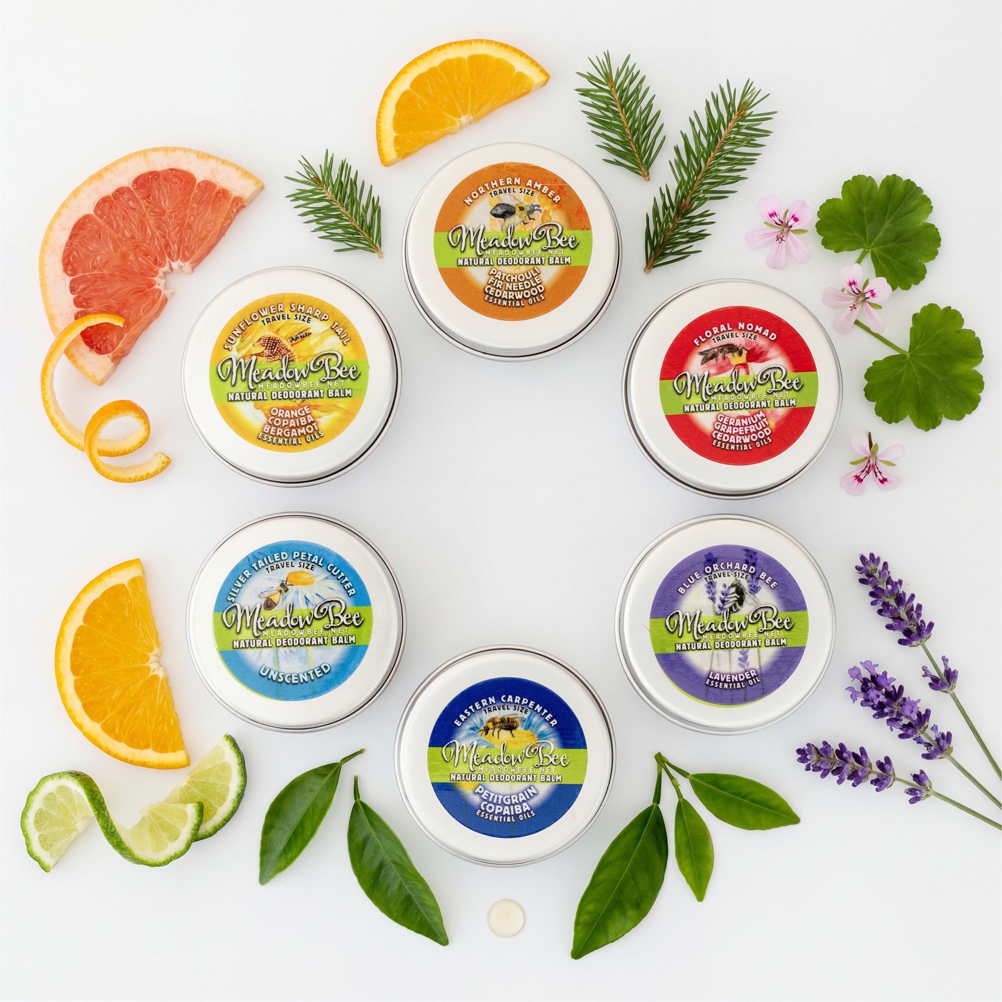 Travel Size Meadow Bee Deodorant Balm