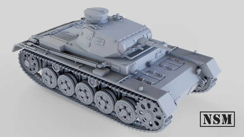 NSM German Panzer III A Tank 28mm