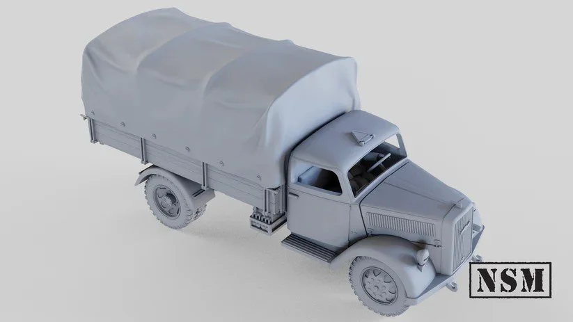 NSM Opel Blitz Truck with Driver, 28mm