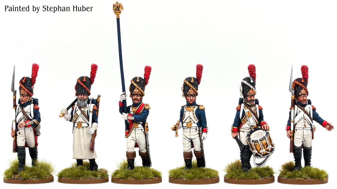Piano Wargames French Old Guard Grenadier Command 28mm