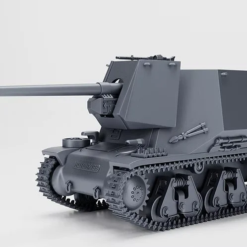 Wargame 3D 7.5cm PAK 40 L46 GW Hotchkiss H39F 28mm
