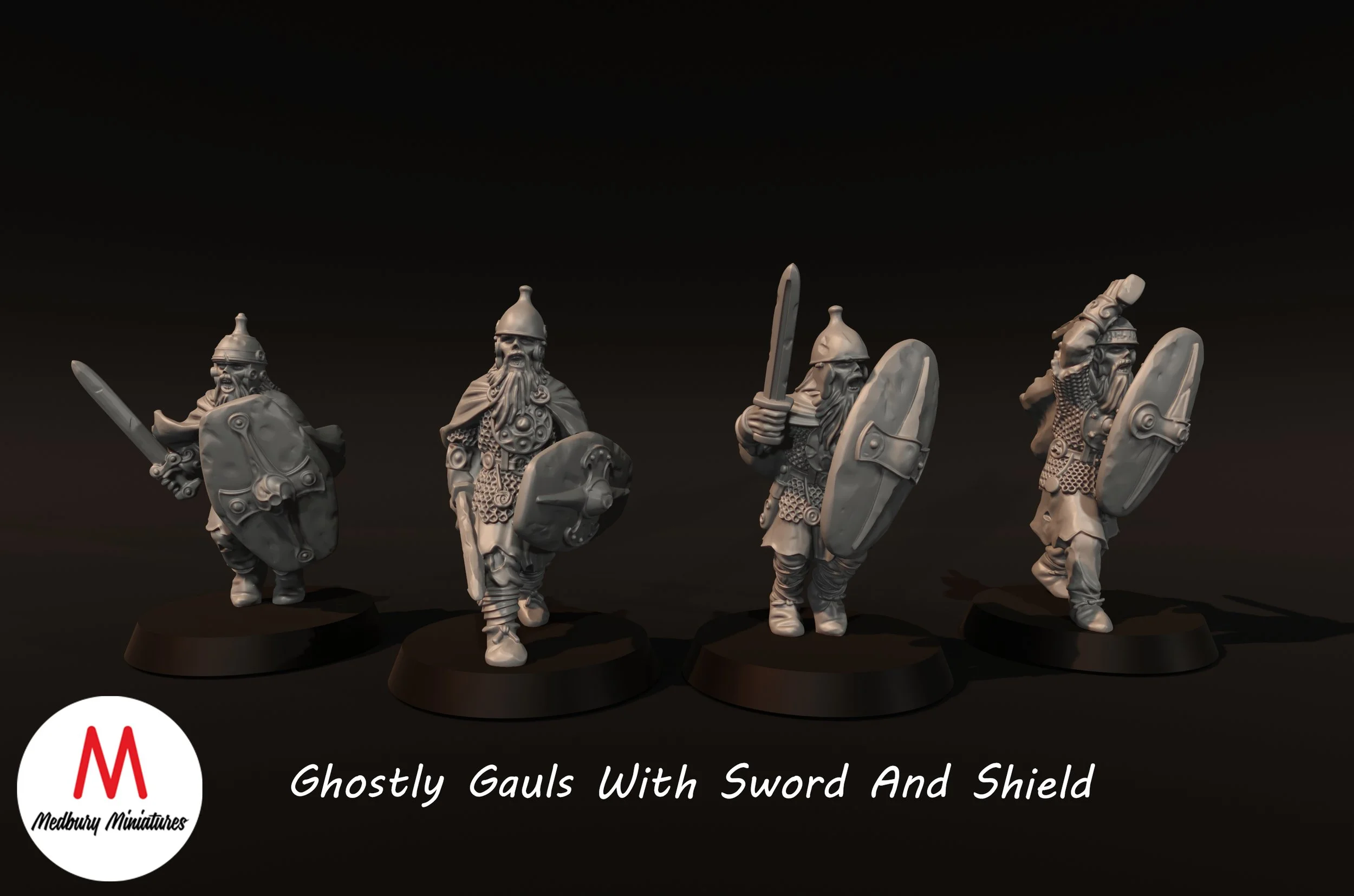 Medburry Miniatures Ghostly Gauls. 28mm miniature sets